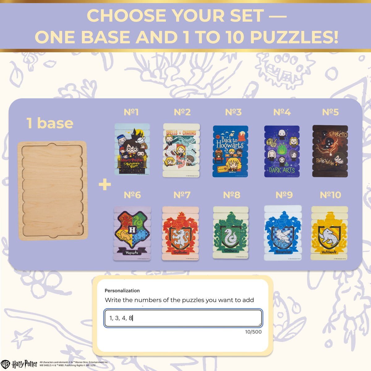 Montessori Wooden Puzzles Harry Potter - Hufflepuff Crest - Woods Story