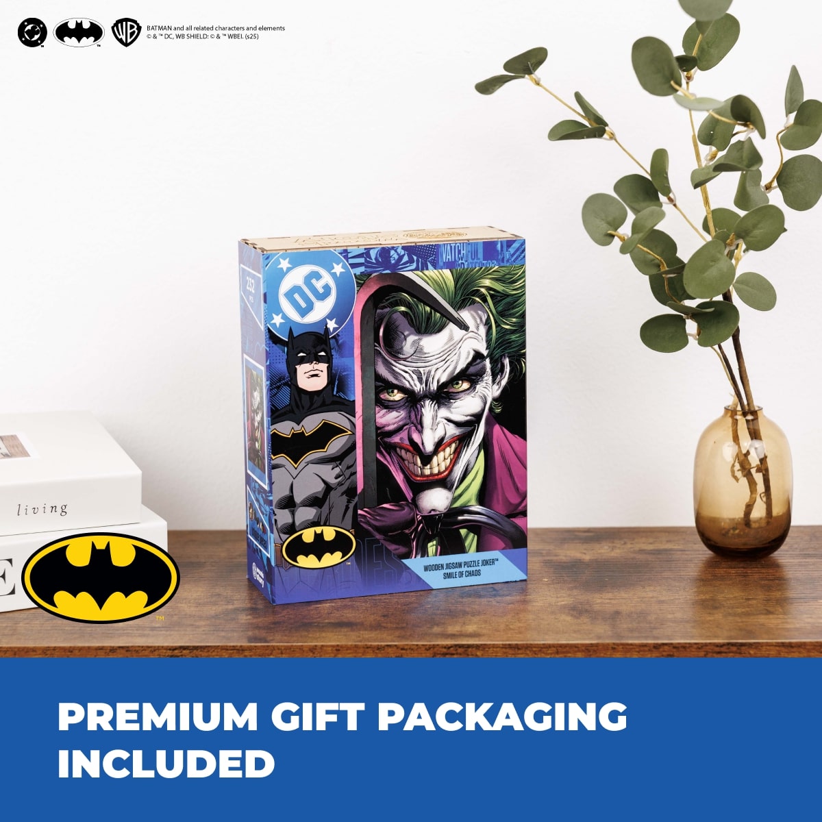 Figured Wooden Puzzle Batman™ - Joker: Smile of Chaos