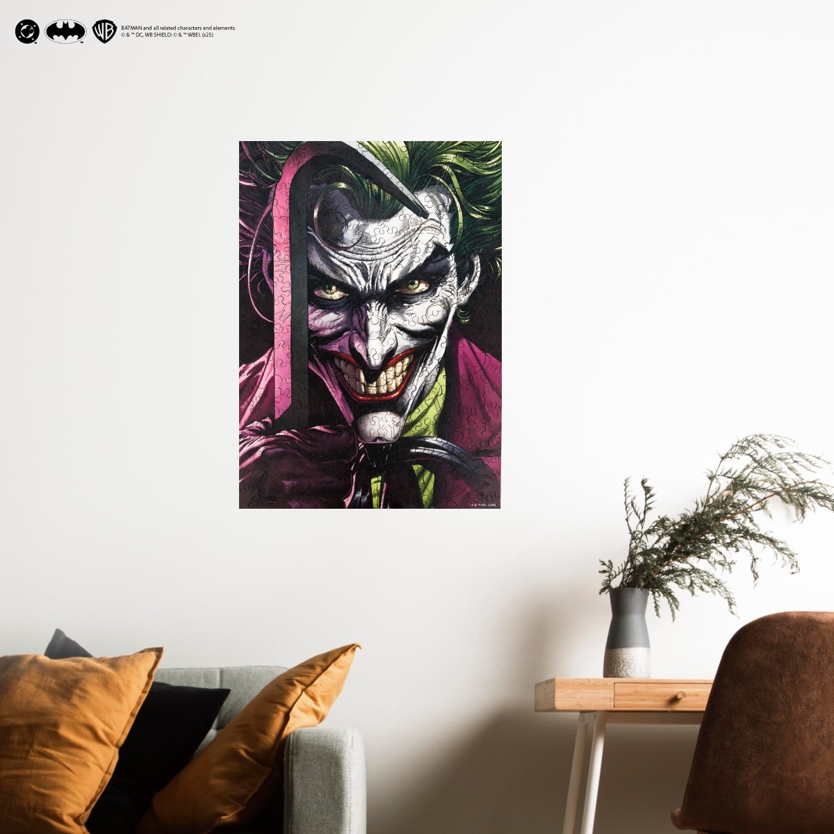 Figured Wooden Puzzle Batman™ - Joker: Smile of Chaos