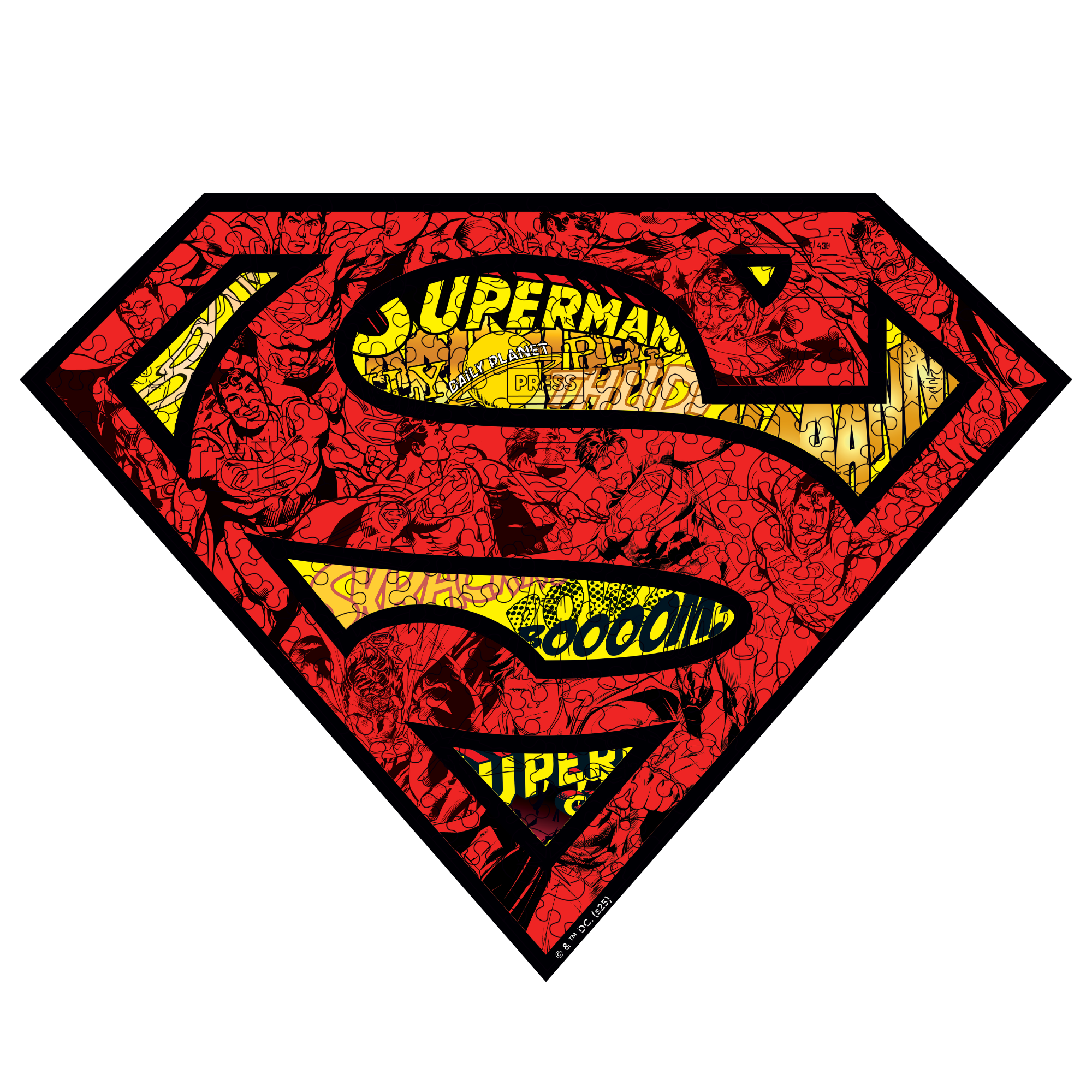 Figured Wooden Puzzle Superman™ – Symbol of Strength