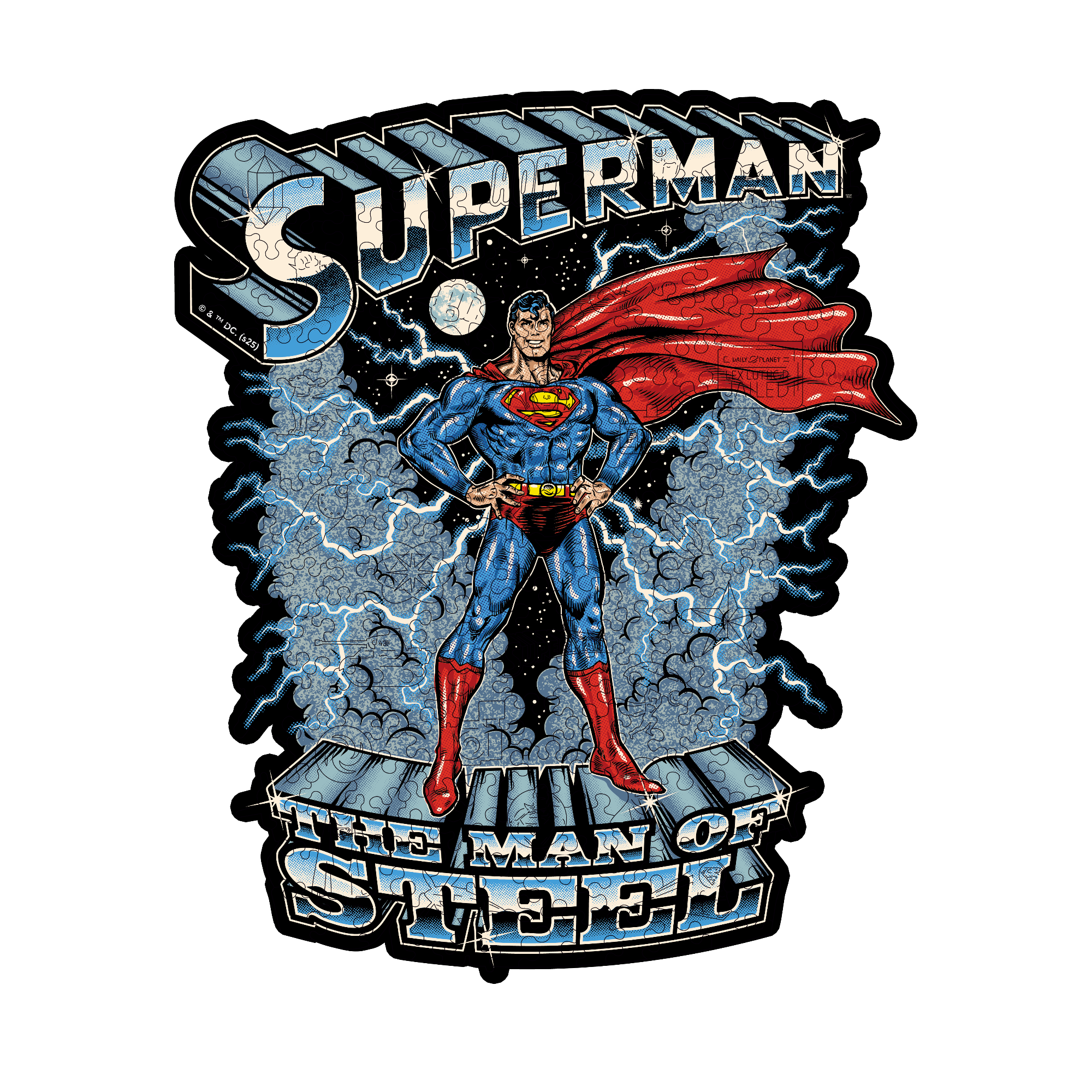 Figured Wooden Puzzle Superman™ – Man of Steel