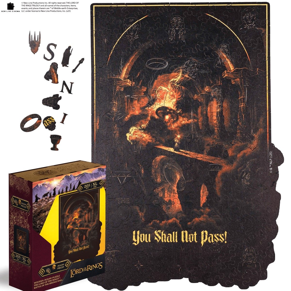 The Lord of the Rings™ Wooden Puzzle - Battle in the Bridge Hall - Woods Story
