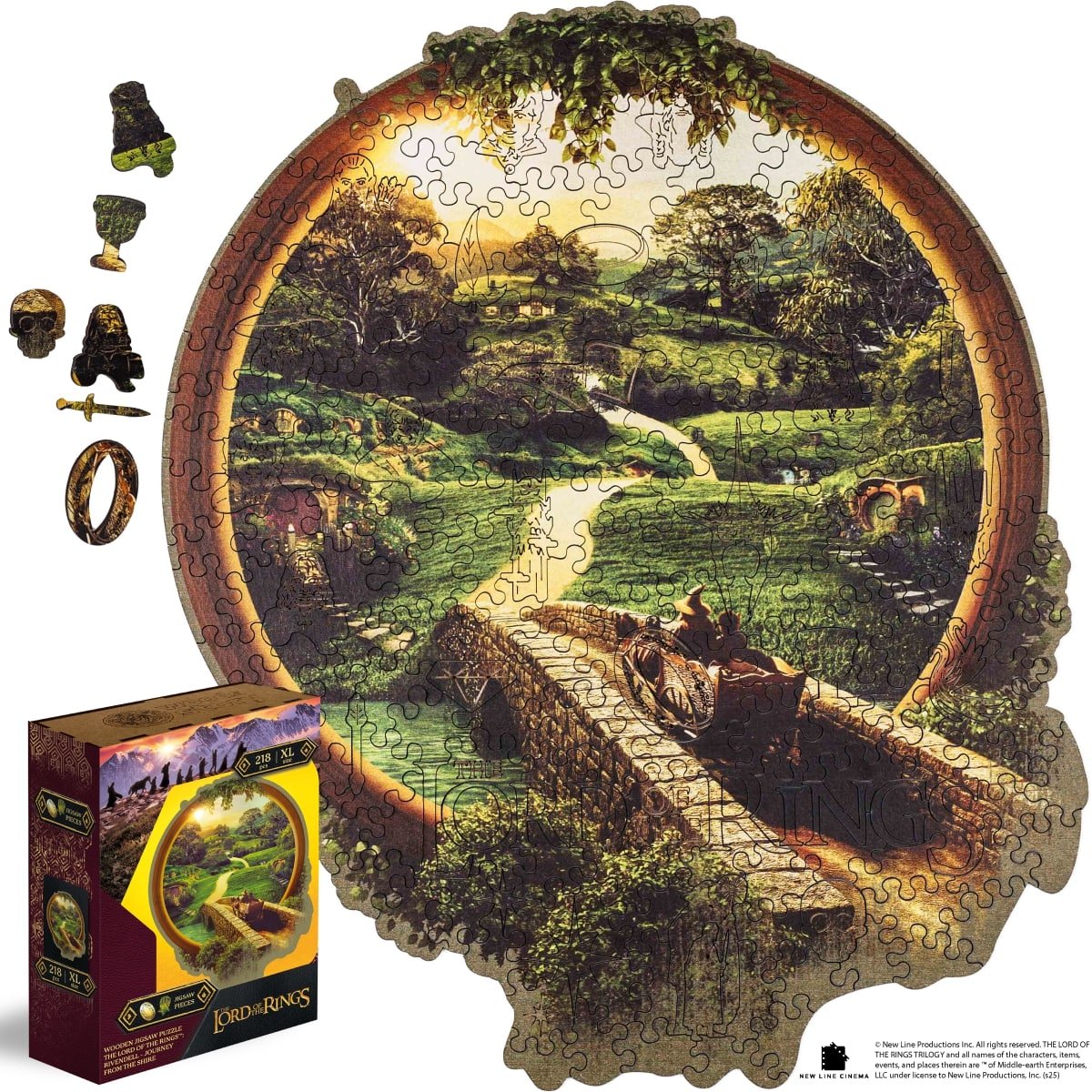 The Lord of the Rings™ Wooden Puzzle - Rivendell: Journey from the Shire - Woods Story