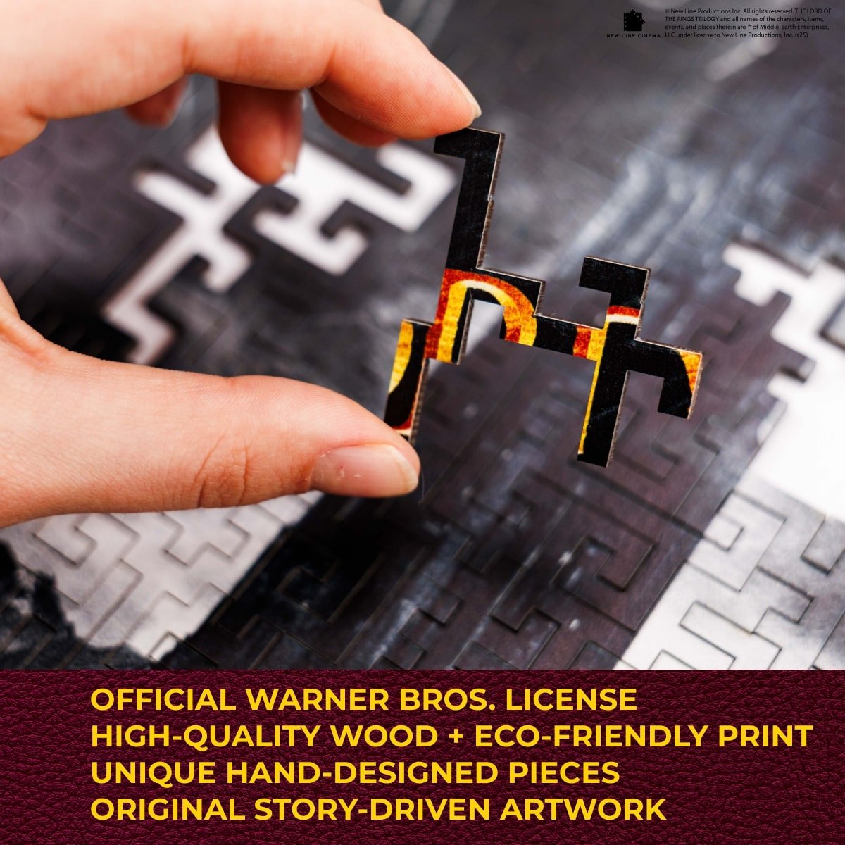 The Lord of the Rings™ Wooden Puzzle - The Dark Tower of Barad - Dûr - Woods Story