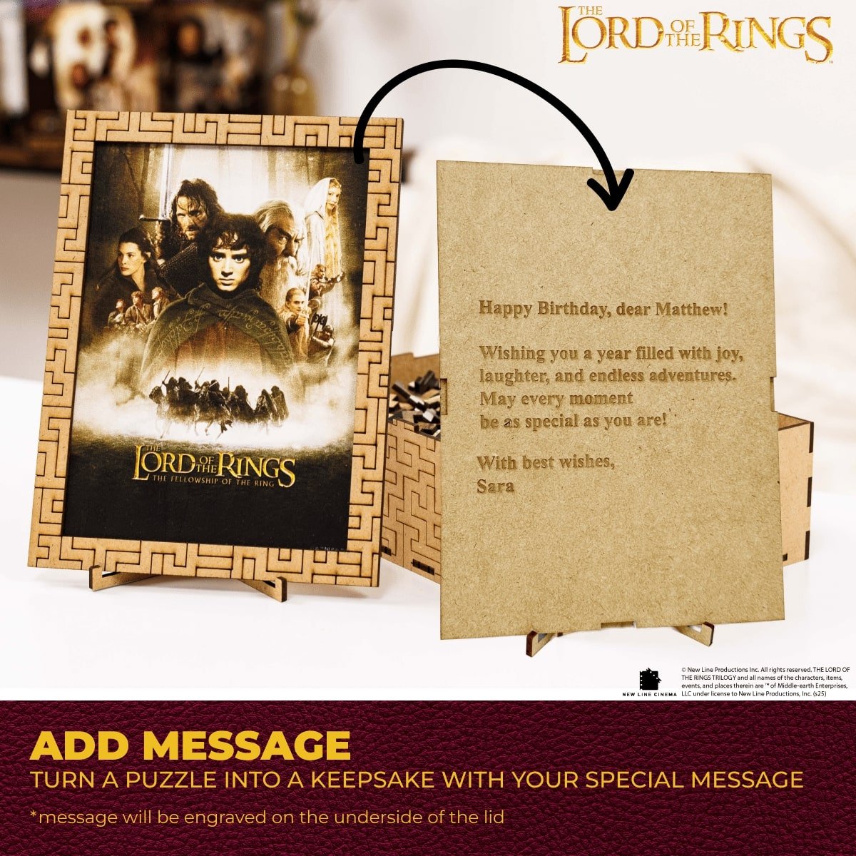 The Lord of the Rings™ Wooden Puzzle - The Fellowship of the Ring - Woods Story