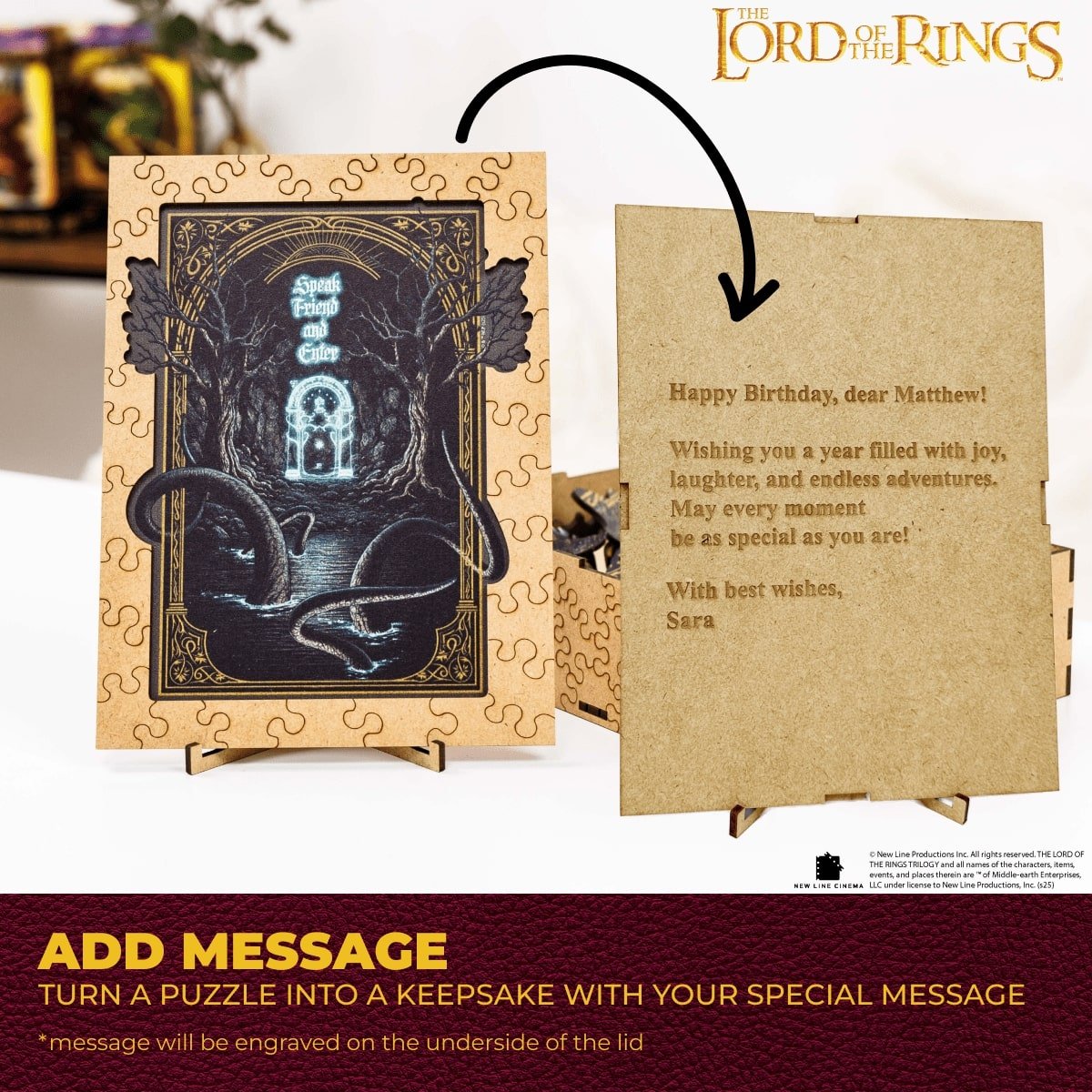 The Lord of the Rings™ Wooden Puzzle - The Gates of Moria - Woods Story