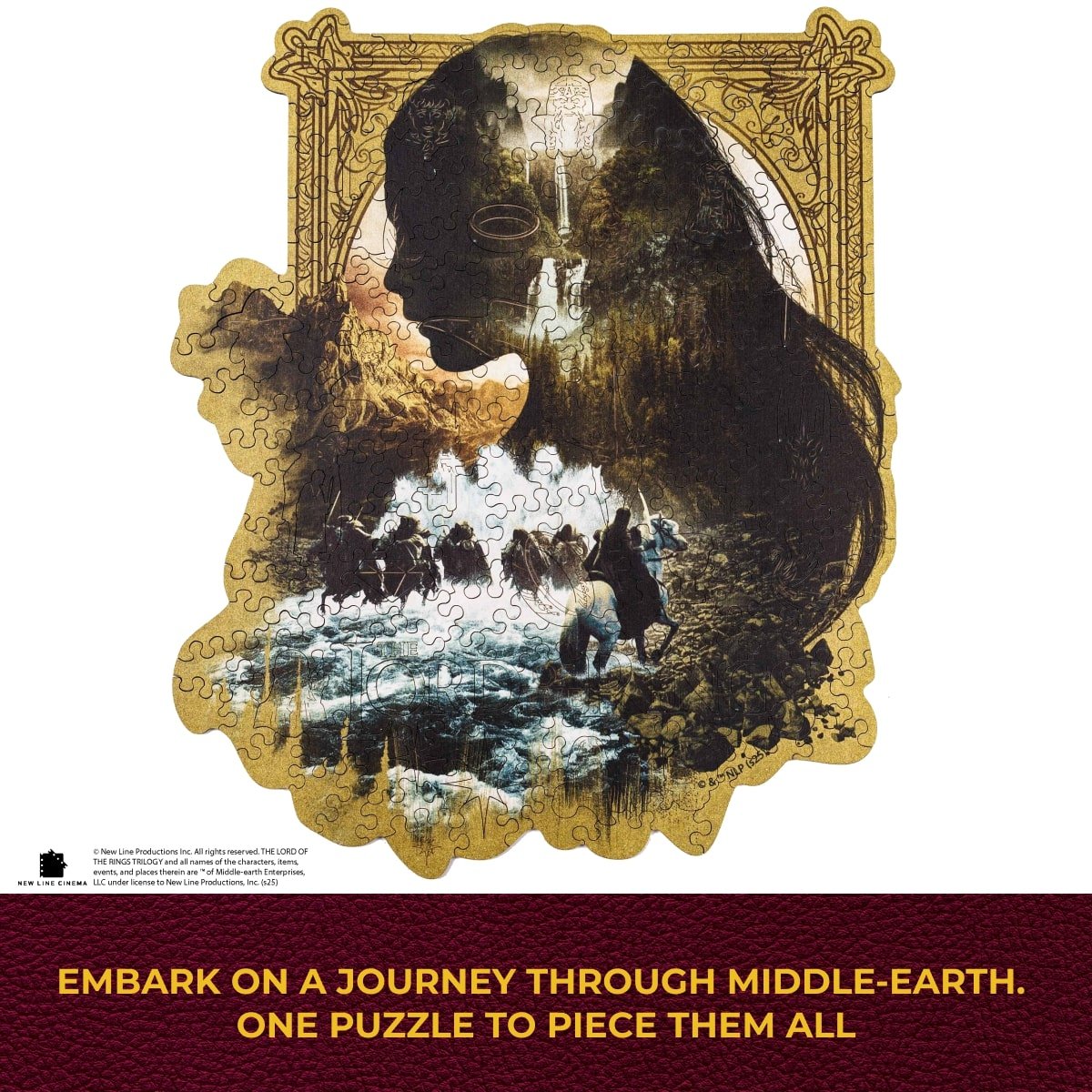 The Lord of the Rings™ Wooden Puzzle - The Nazgûl Chase - Woods Story