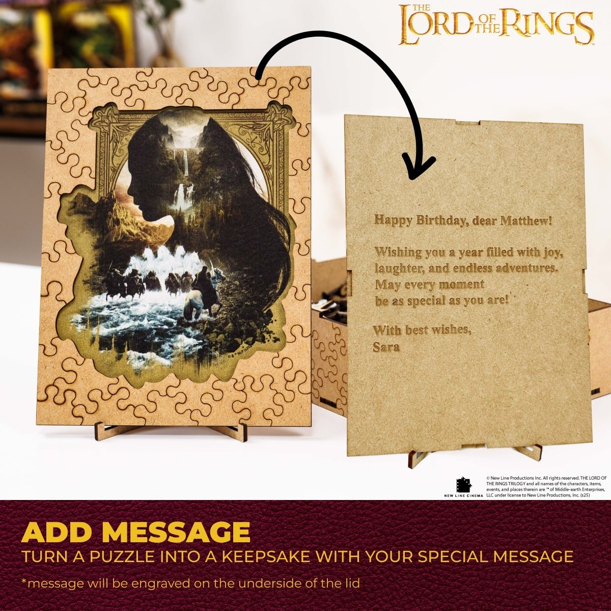 The Lord of the Rings™ Wooden Puzzle - The Nazgûl Chase - Woods Story