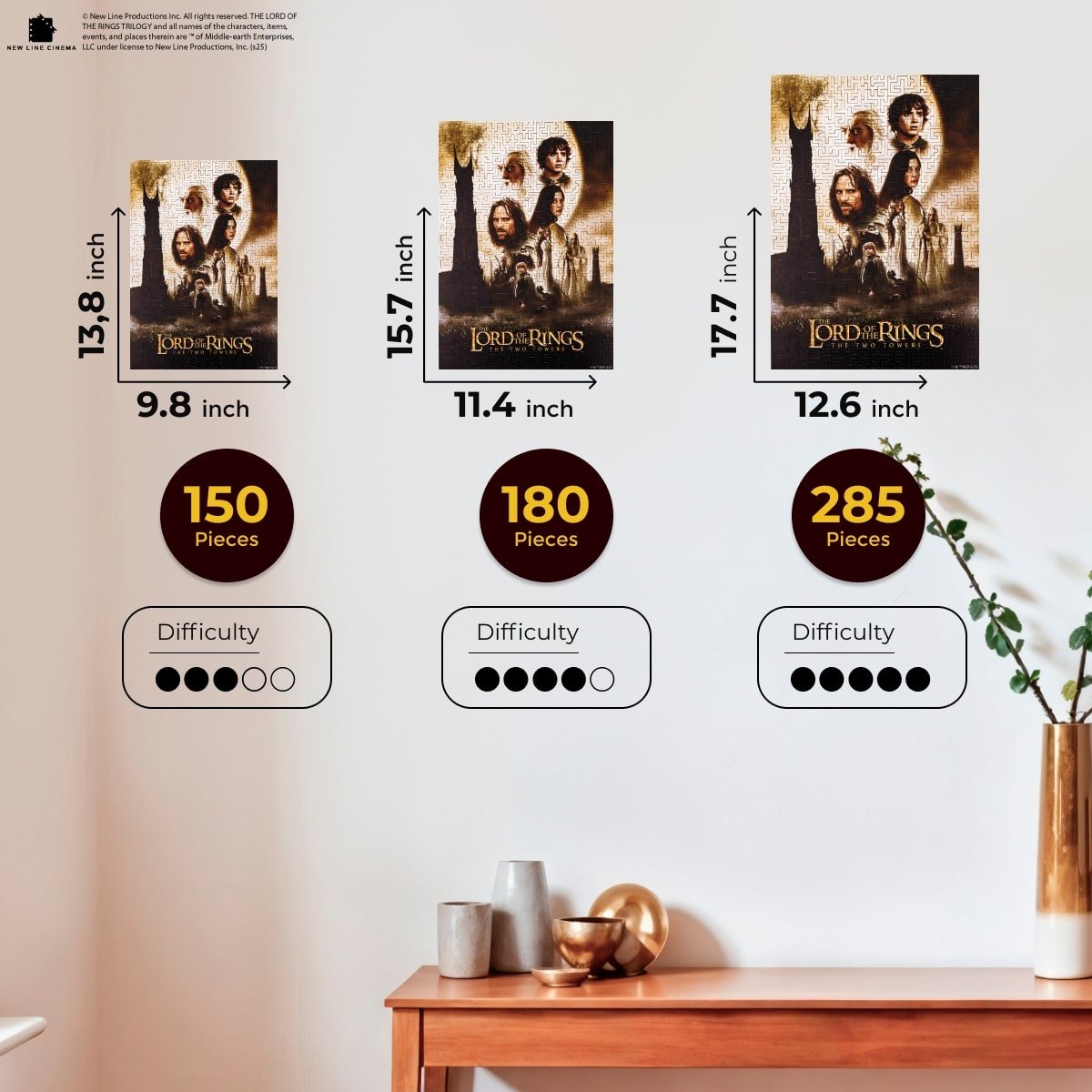 The Lord of the Rings™ Wooden Puzzle - The Two Towers - Woods Story