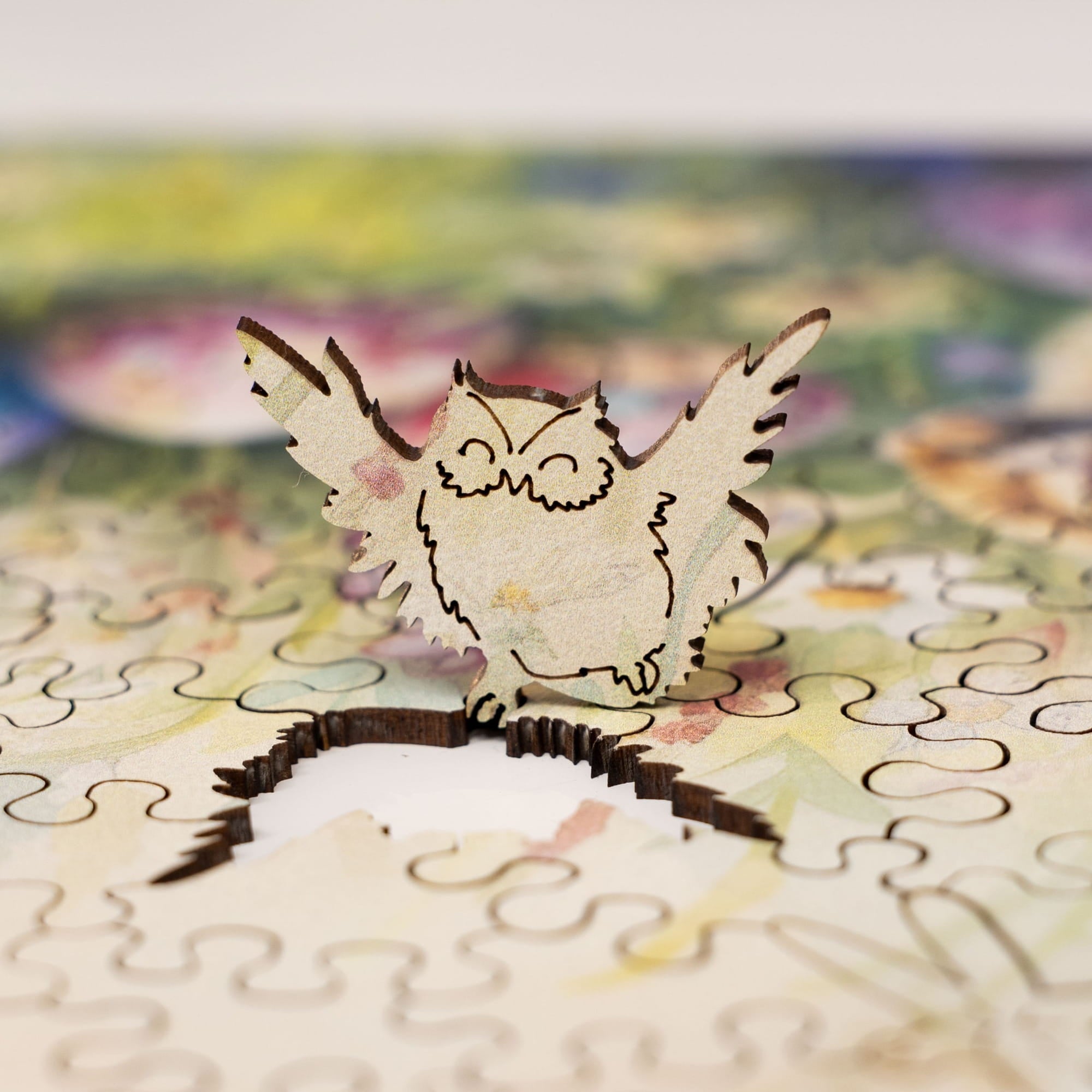 Wooden Easter Puzzle - Spring Bunny with Tulips - Woods Story