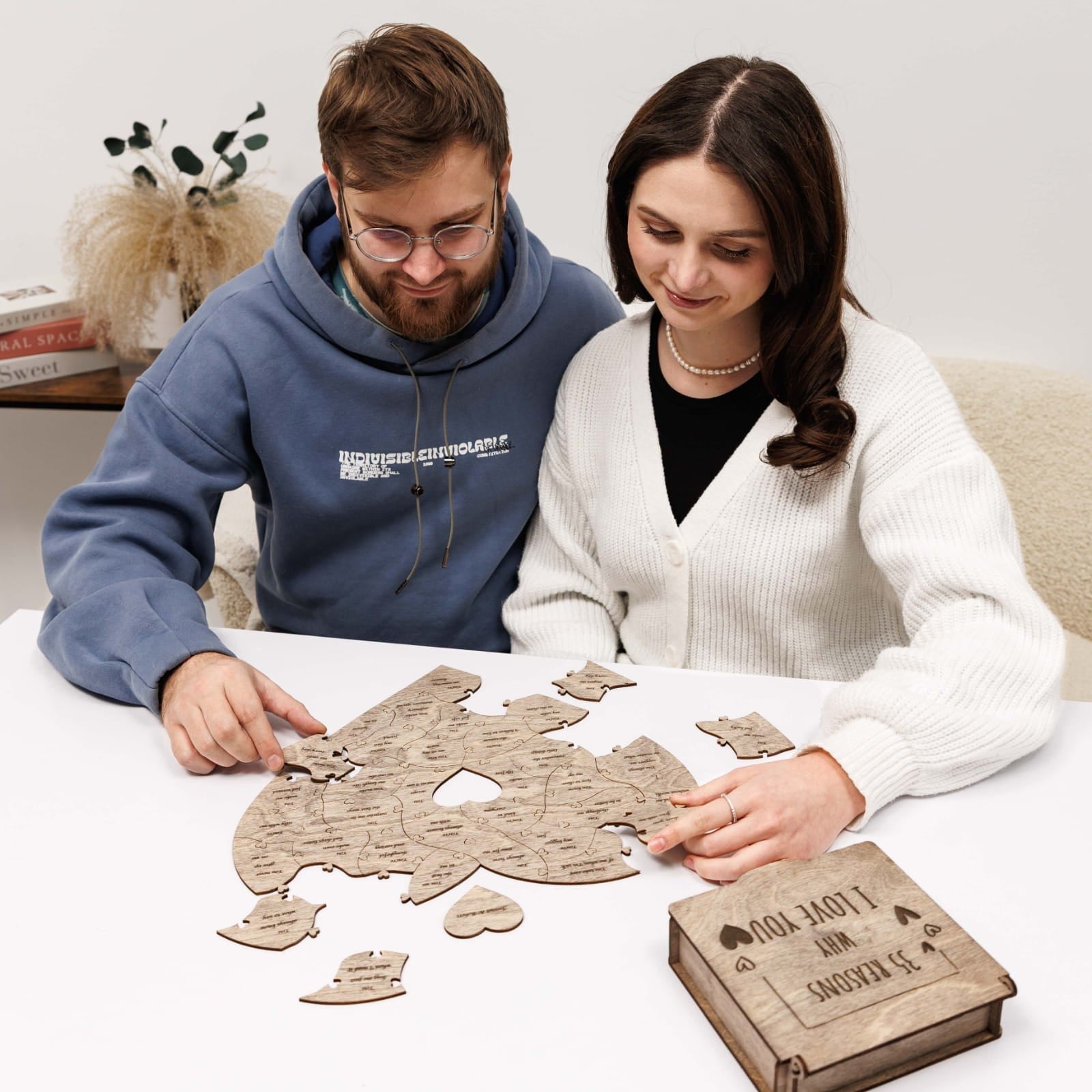 Wooden Heart Shaped Puzzle - Terra - Woods Story