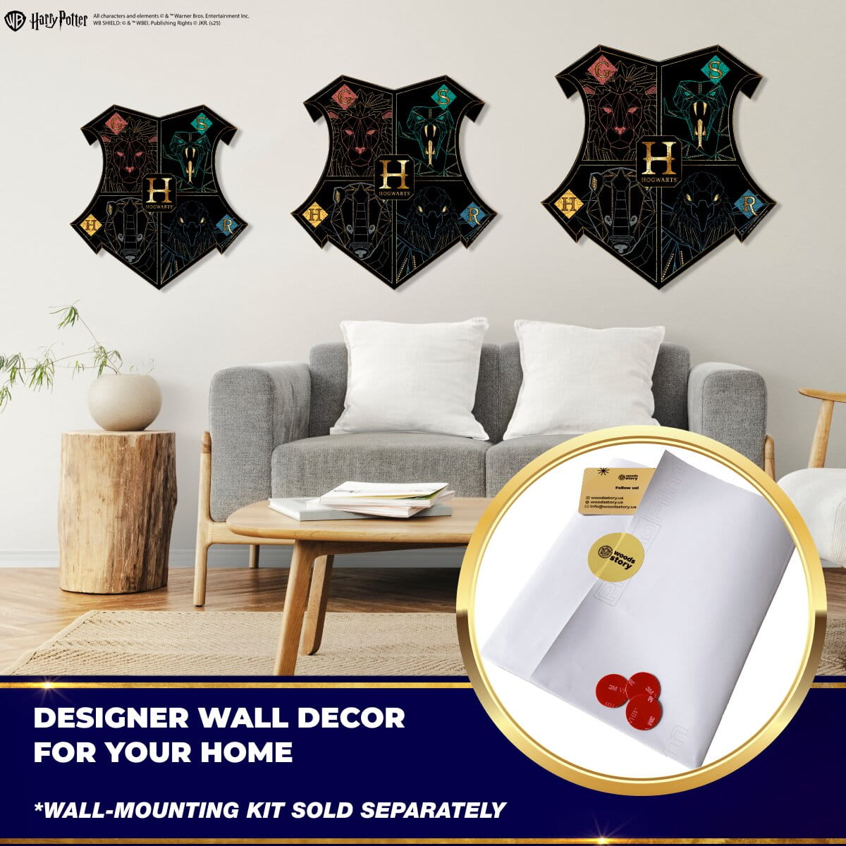 Wooden jigsaw classic puzzle Harry Potter Hogwarts™ (Black) - Woods Story