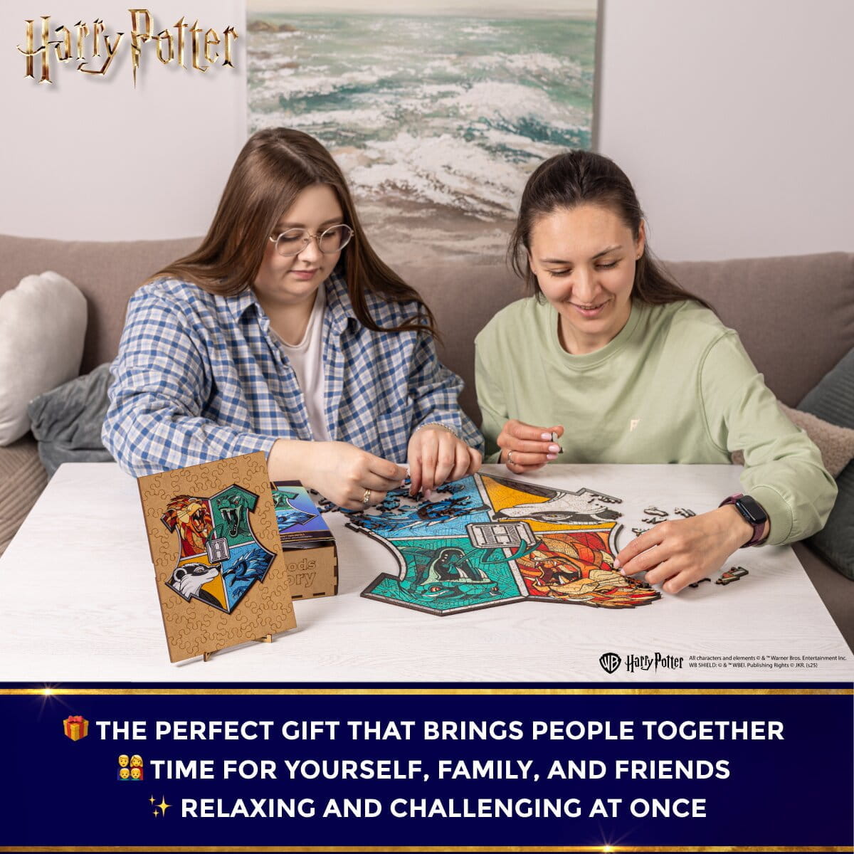 Wooden jigsaw classic puzzle Harry Potter Hogwarts™ (Colorful) - Woods Story
