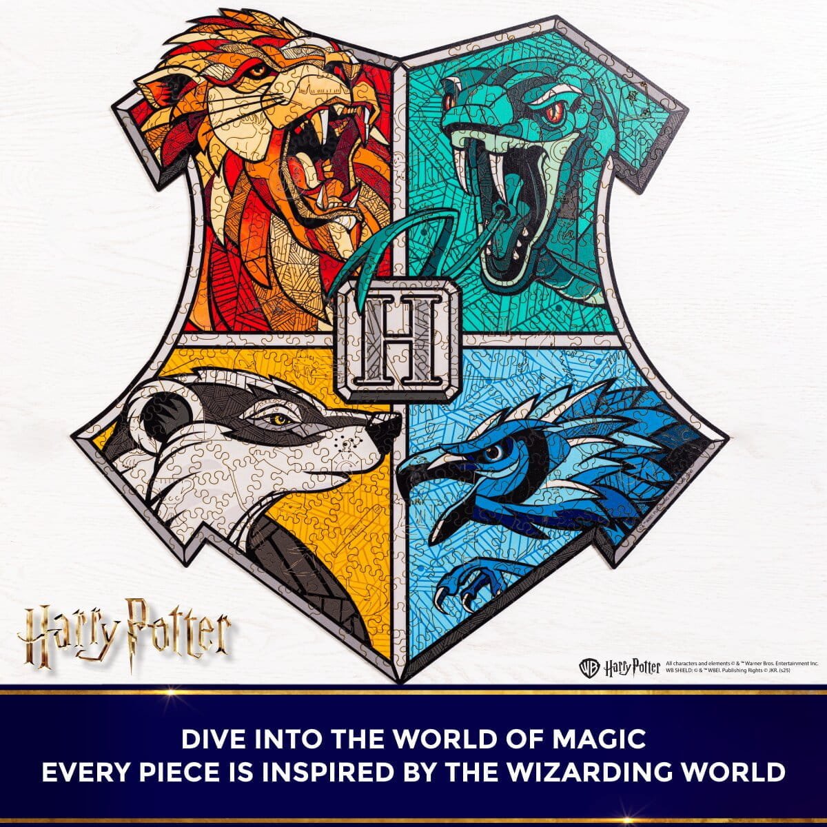 Wooden jigsaw classic puzzle Harry Potter Hogwarts™ (Colorful) - Woods Story