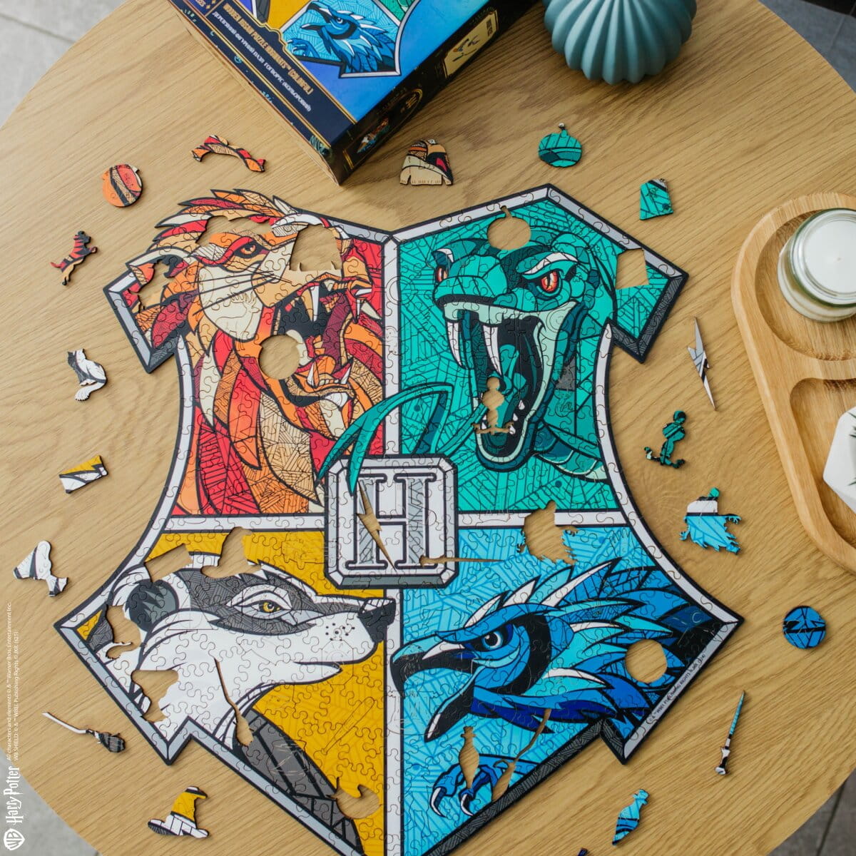 Wooden jigsaw classic puzzle Harry Potter Hogwarts™ (Colorful) - Woods Story