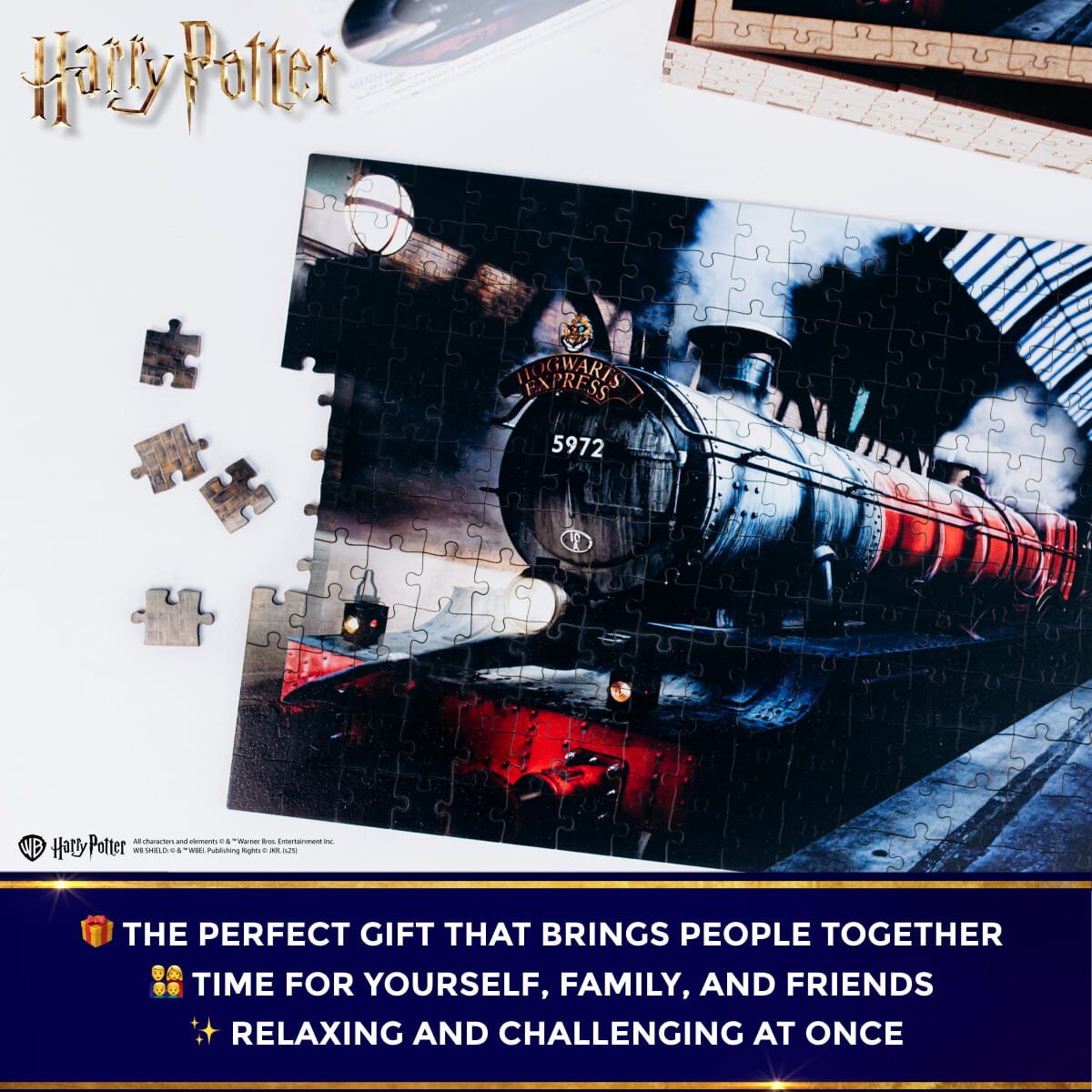 Wooden jigsaw classic puzzle Harry Potter Hogwarts Express™ - Woods Story