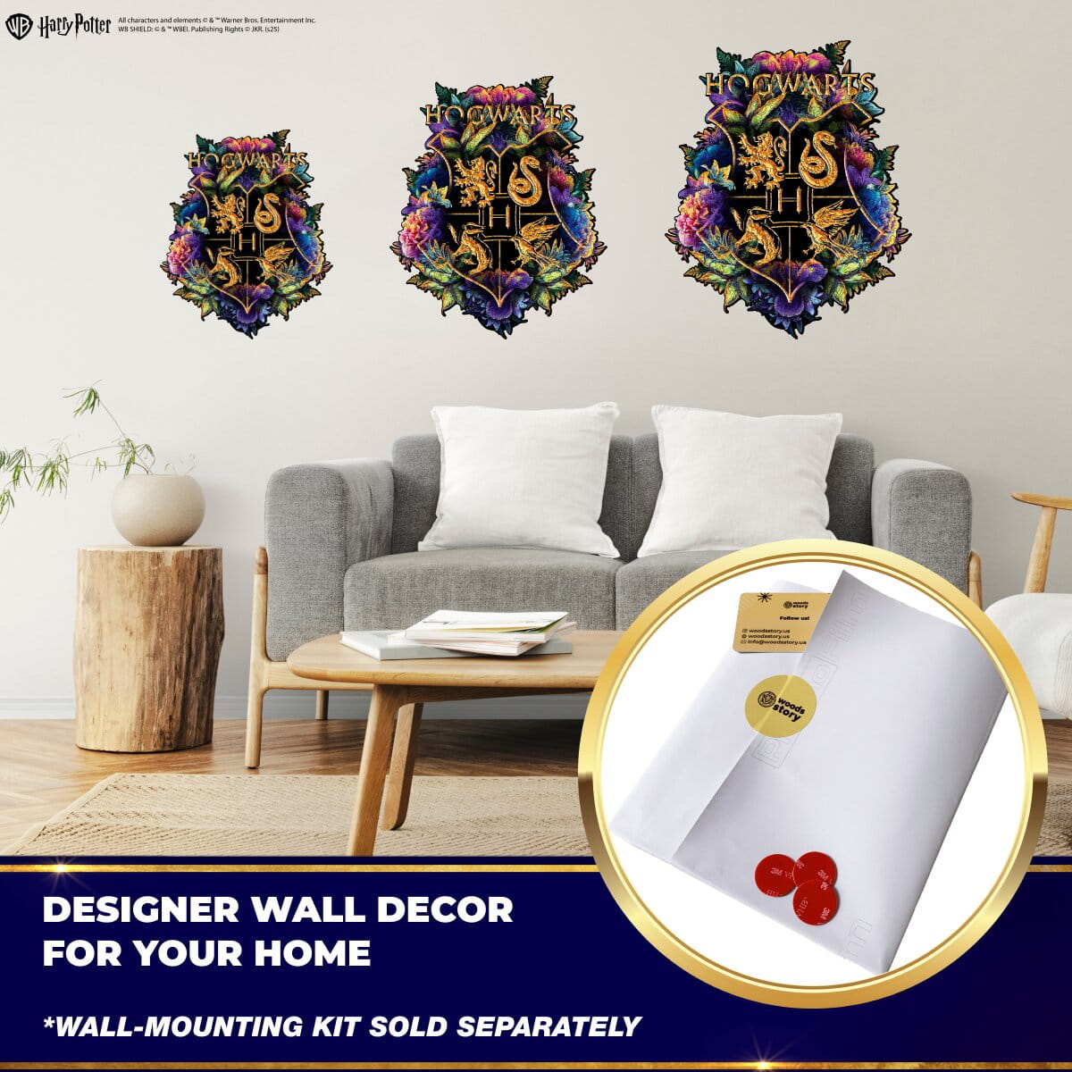 Wooden jigsaw classic puzzle Harry Potter Hogwarts™ (Neonly) - Woods Story