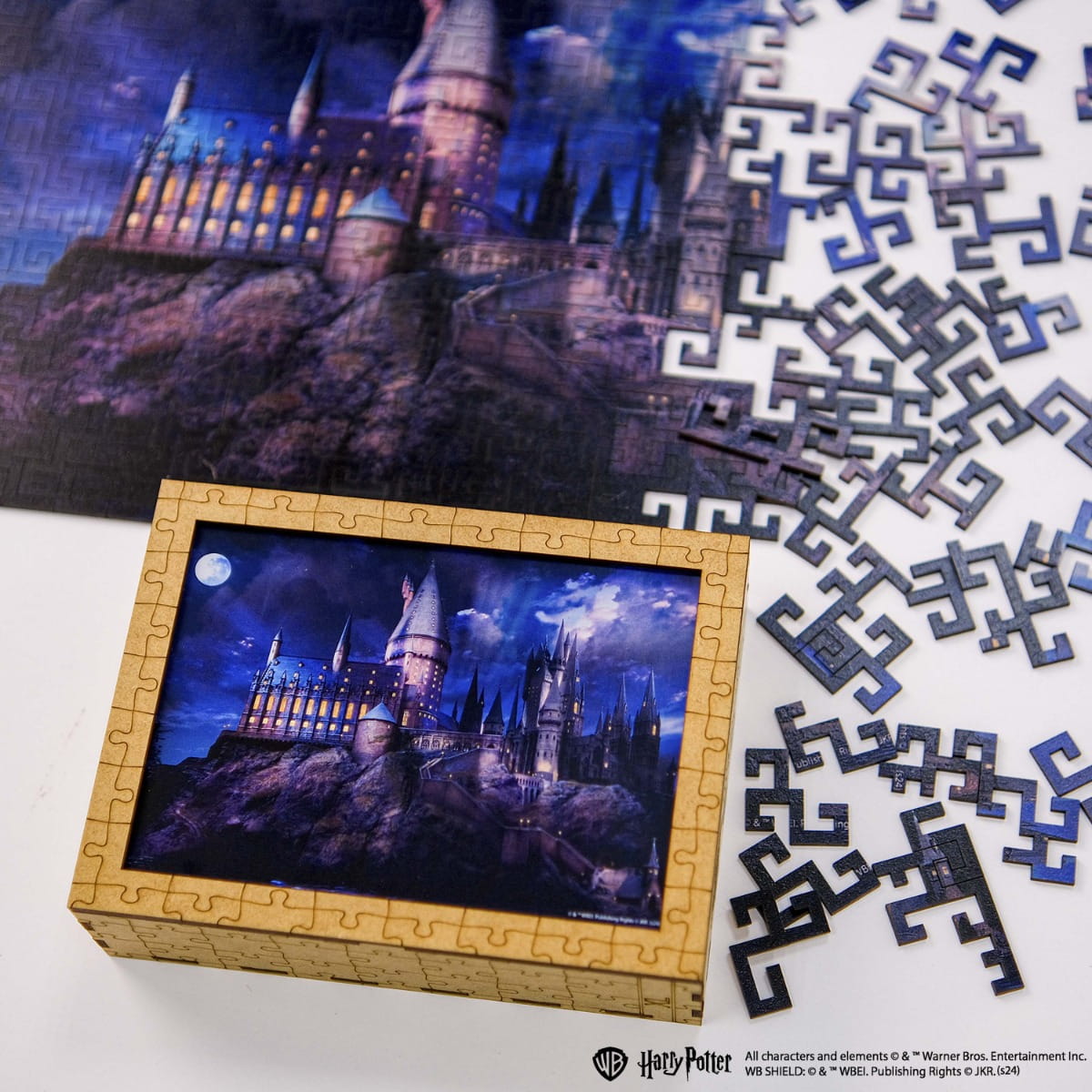 Wooden jigsaw maze puzzle Harry Potter Hogwarts Castle™ Night - Woods Story