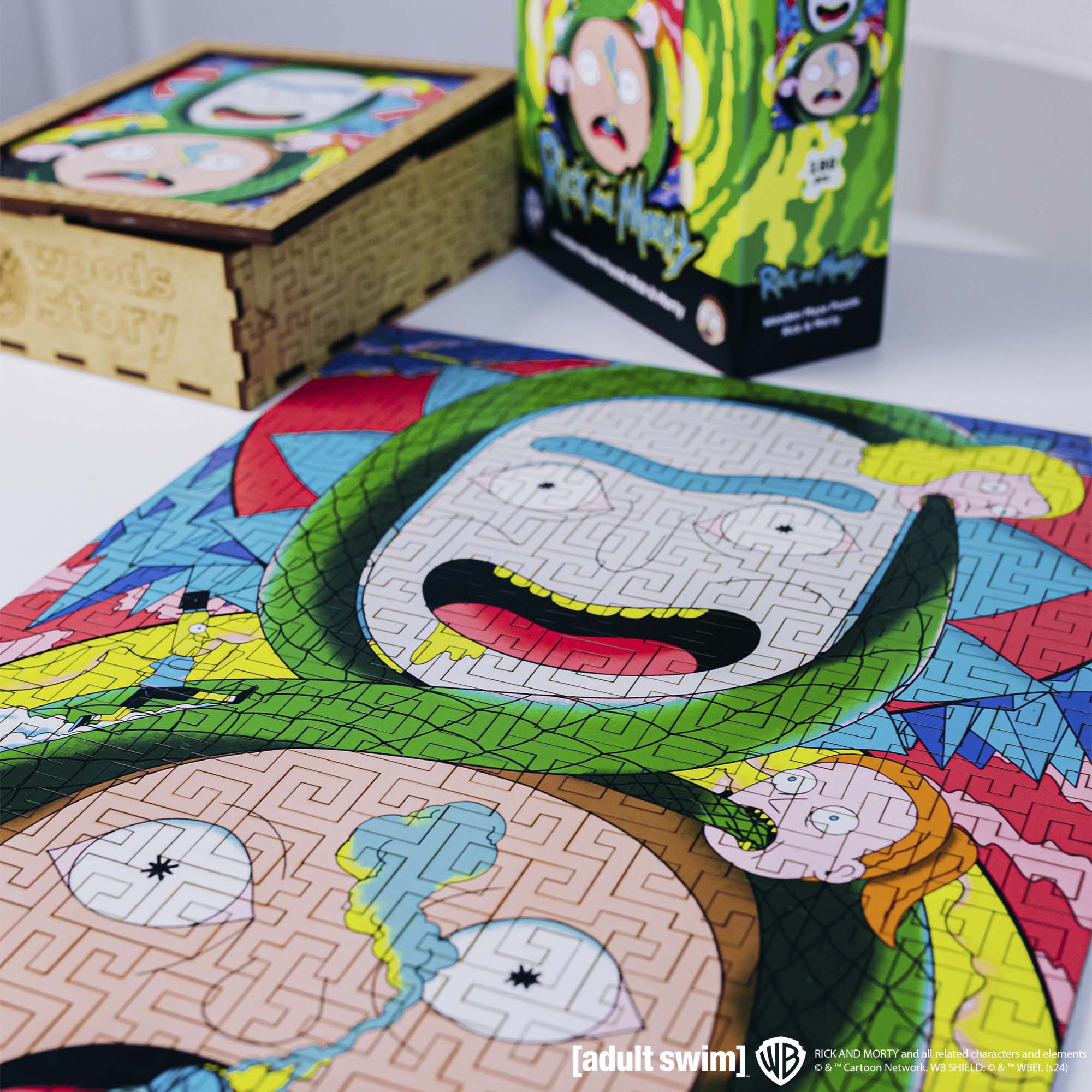 Wooden jigsaw maze puzzle Rick&Morty™ Adventures - Woods Story