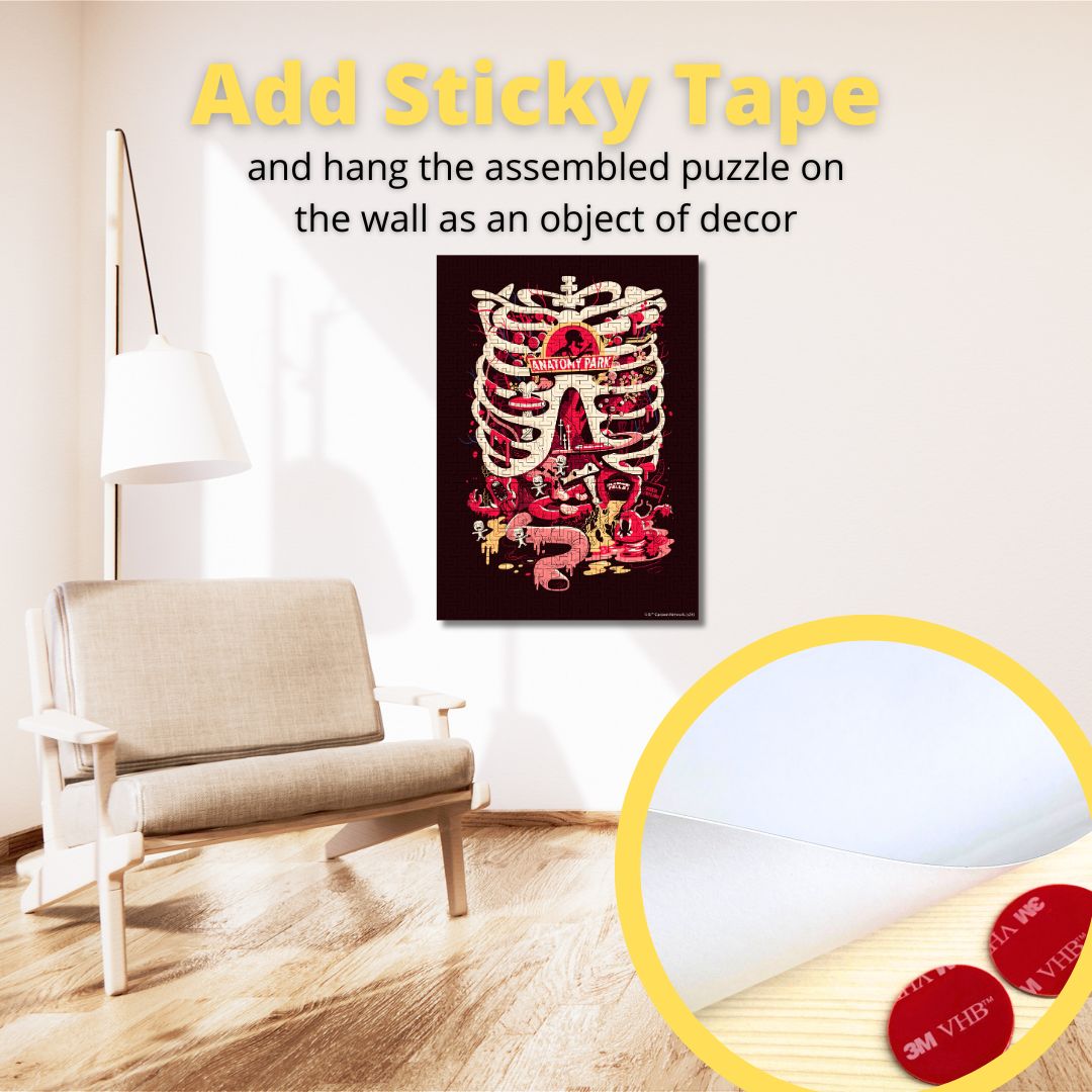 Wooden jigsaw maze puzzle Rick&Morty™ Anatomy Park - Woods Story