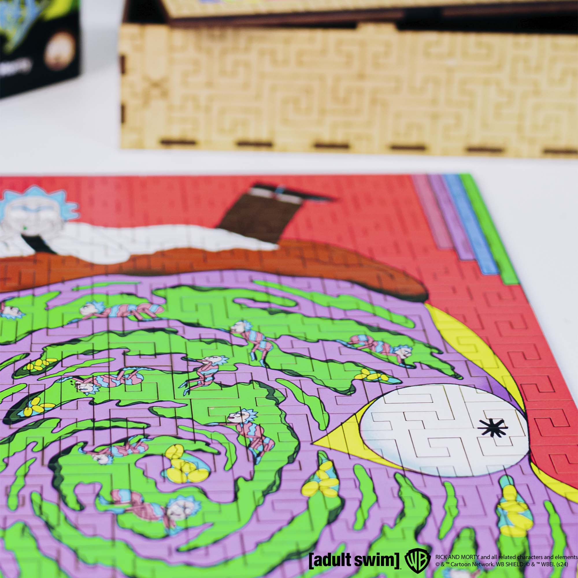 Wooden jigsaw maze puzzle Rick&Morty™ Rick - Woods Story