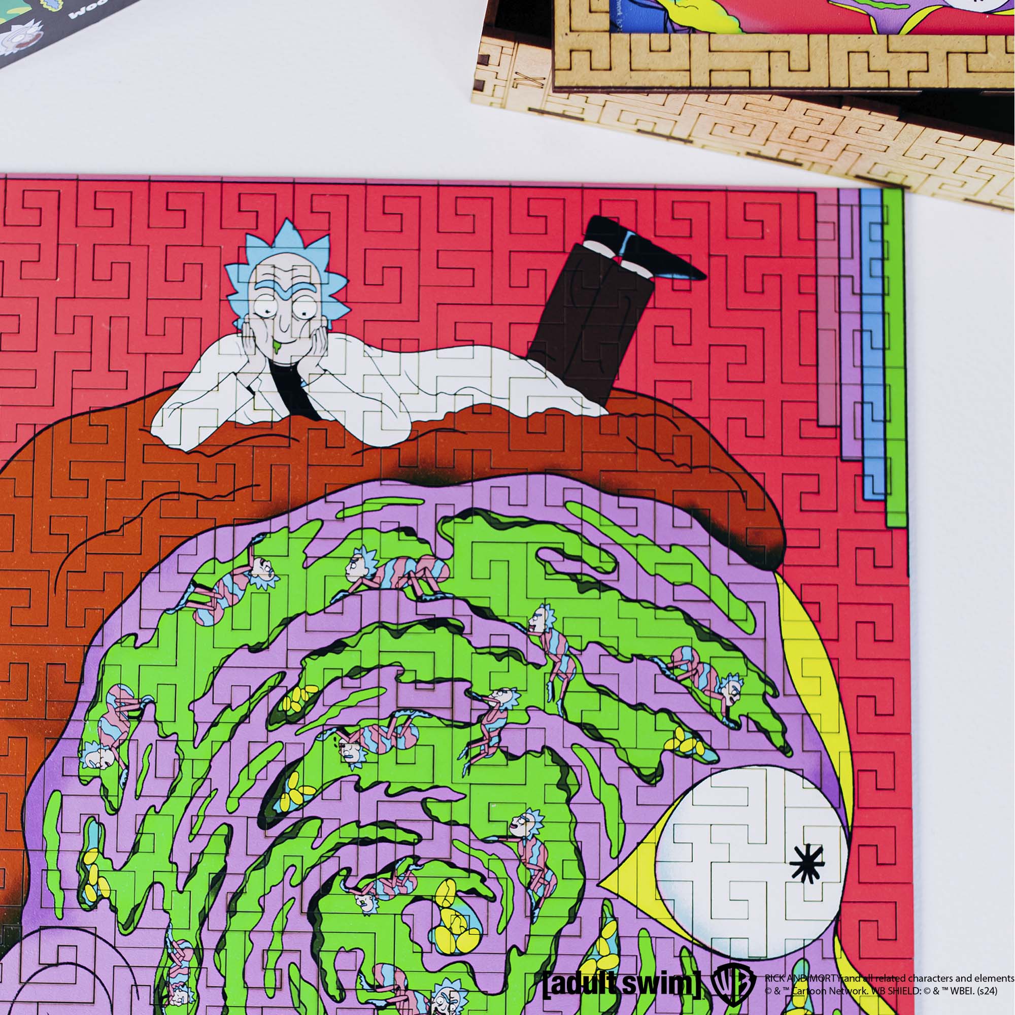 Wooden jigsaw maze puzzle Rick&Morty™ Rick - Woods Story