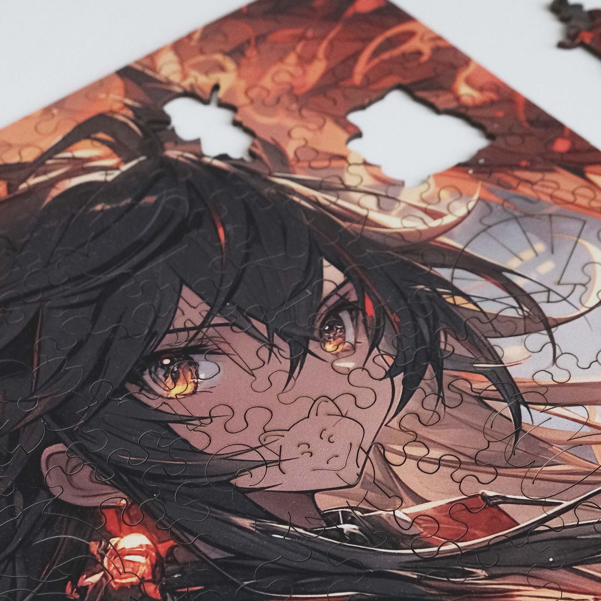 Wooden Jigsaw Puzzle Anime Fire Dragon Warrior - Woods Story