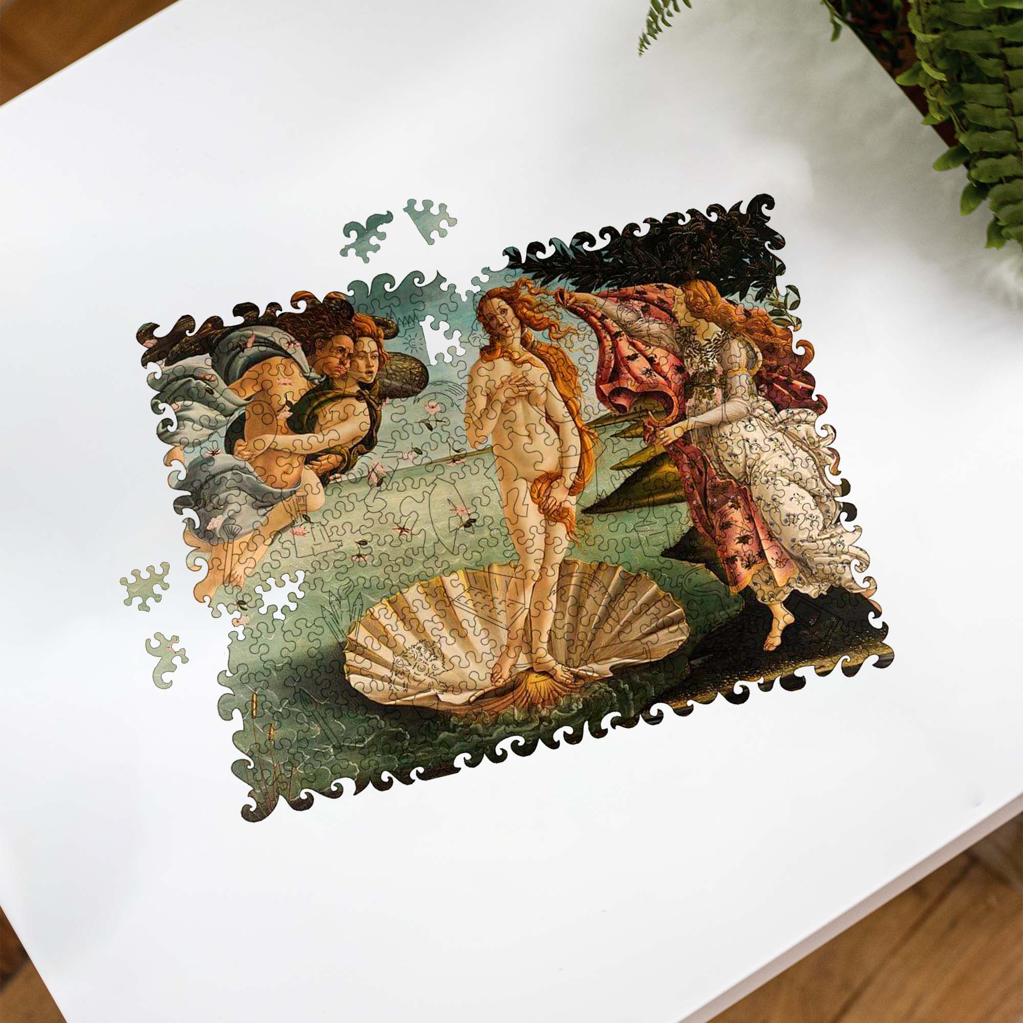 Wooden Jigsaw Puzzle Birth of Venus (Sandro Botticelli) - Woods Story