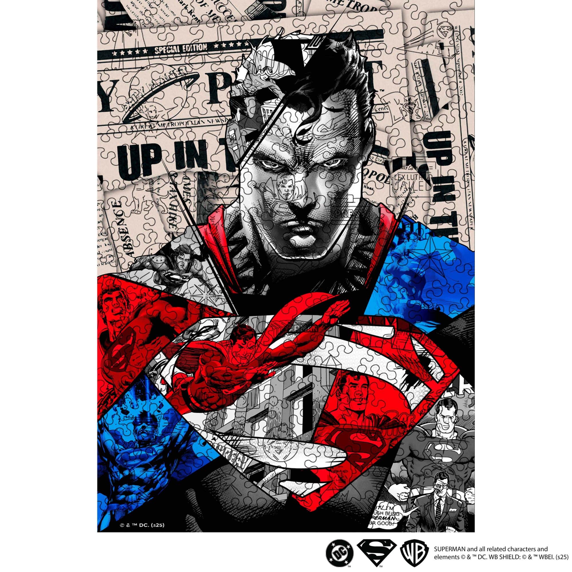 Wooden jigsaw puzzle DC Superman™ – Heroic Legacy - Woods Story