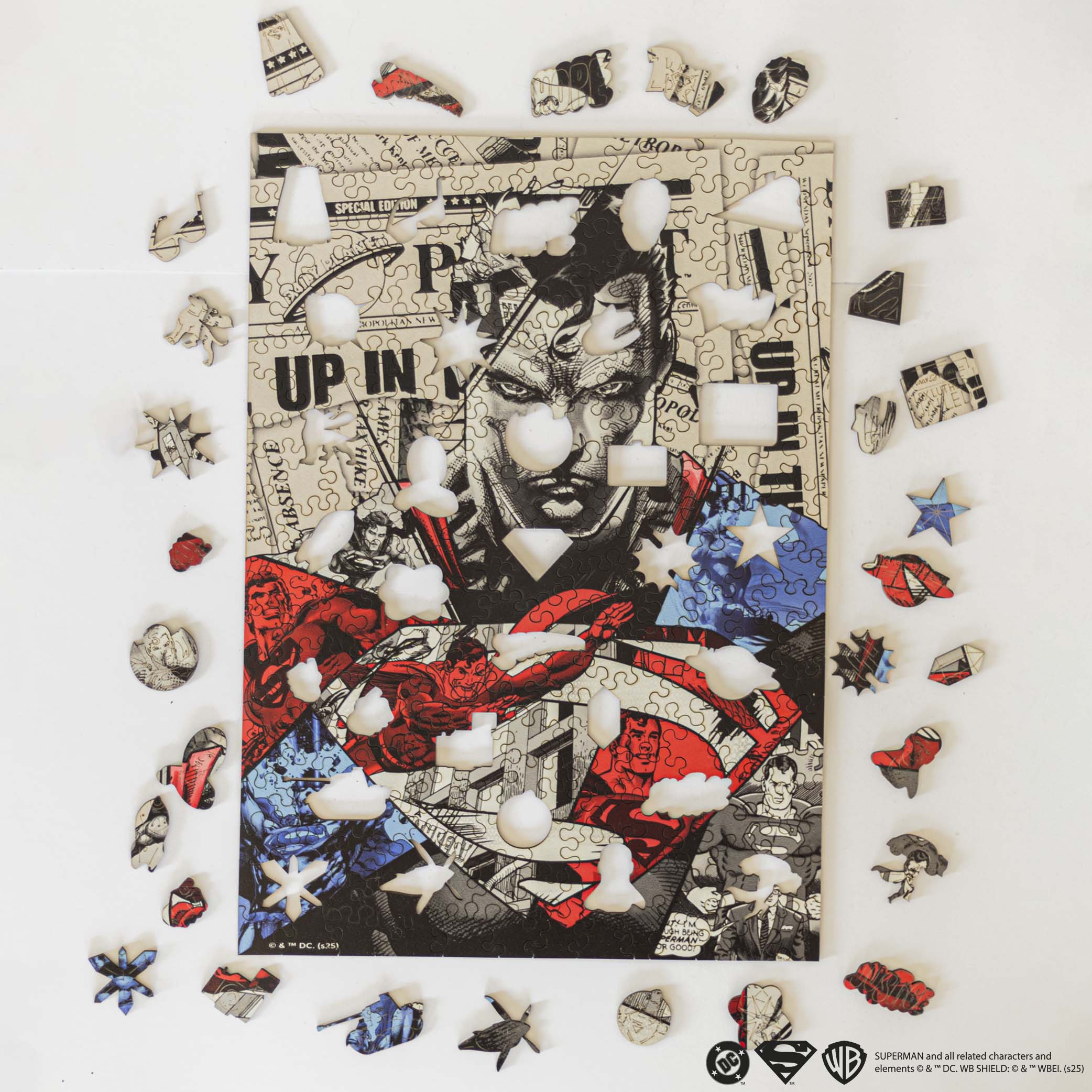 Wooden jigsaw puzzle DC Superman™ – Heroic Legacy - Woods Story