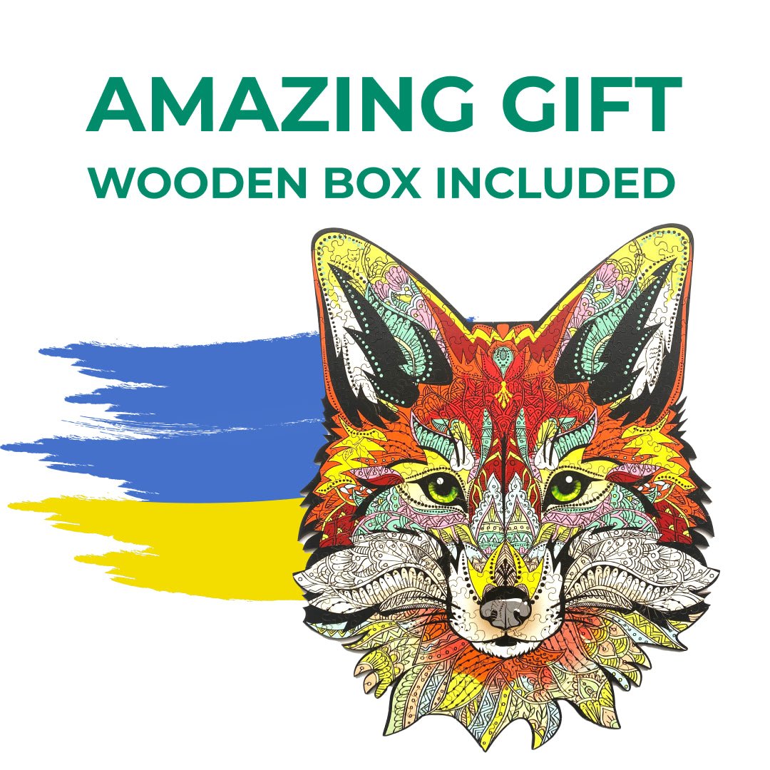 Wooden Jigsaw Puzzle Fox - Woods Story