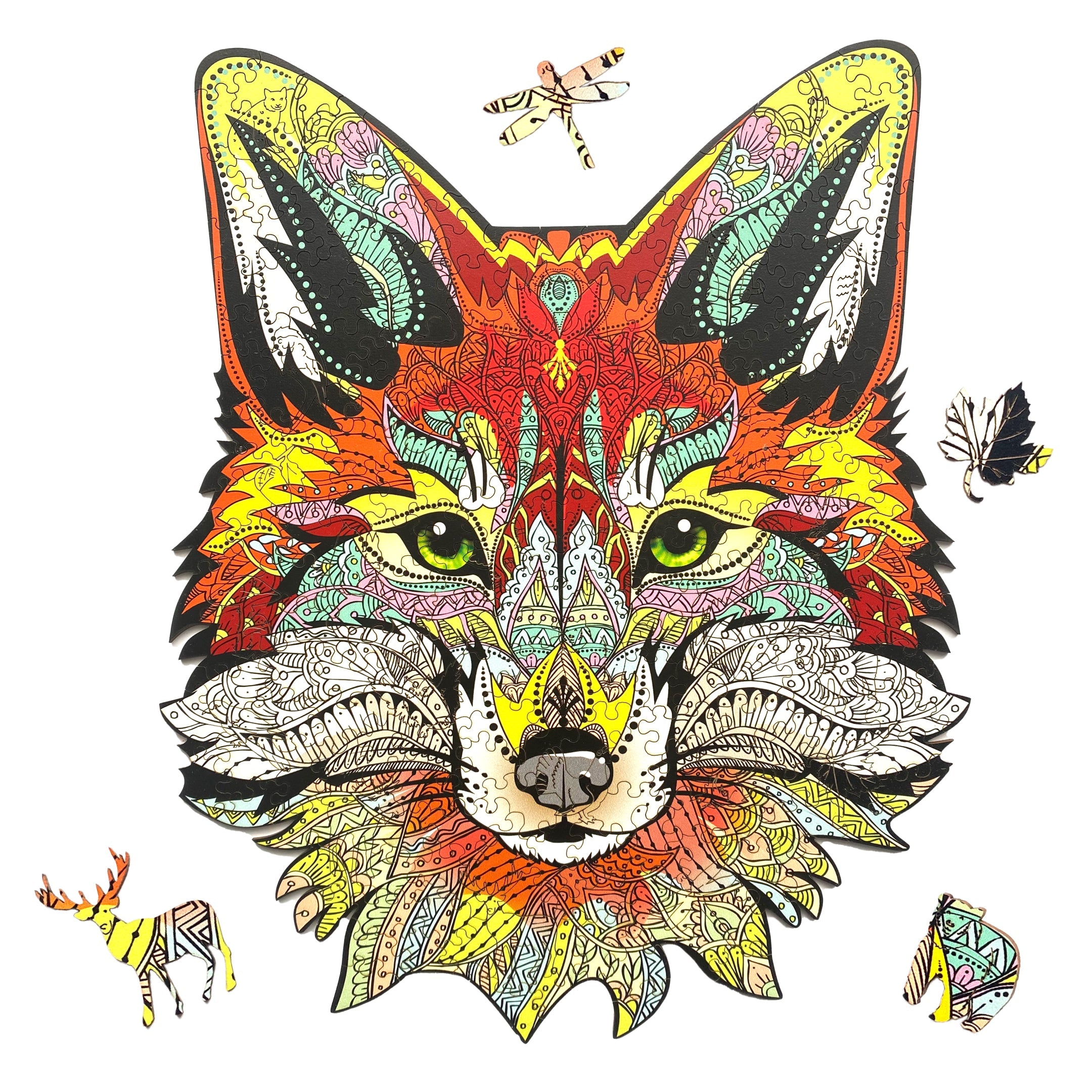 Wooden Jigsaw Puzzle Fox - Woods Story
