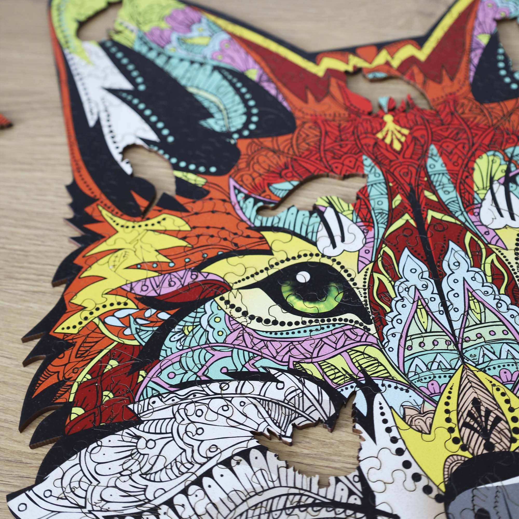 Wooden Jigsaw Puzzle Fox - Woods Story