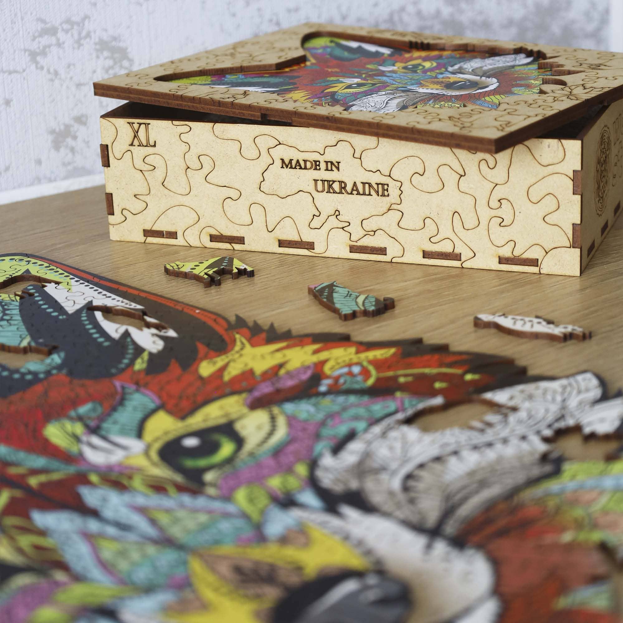 Wooden Jigsaw Puzzle Fox - Woods Story