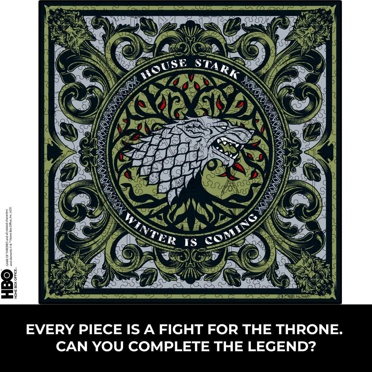 Wooden jigsaw puzzle Game of Thrones™ House Stark - Woods Story