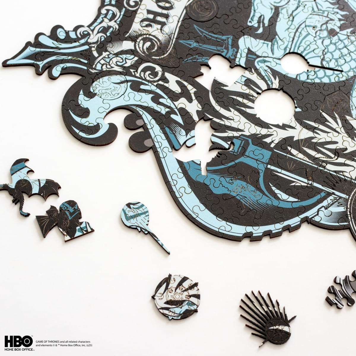 Wooden jigsaw puzzle Game of Thrones™ House Velaryon - Woods Story