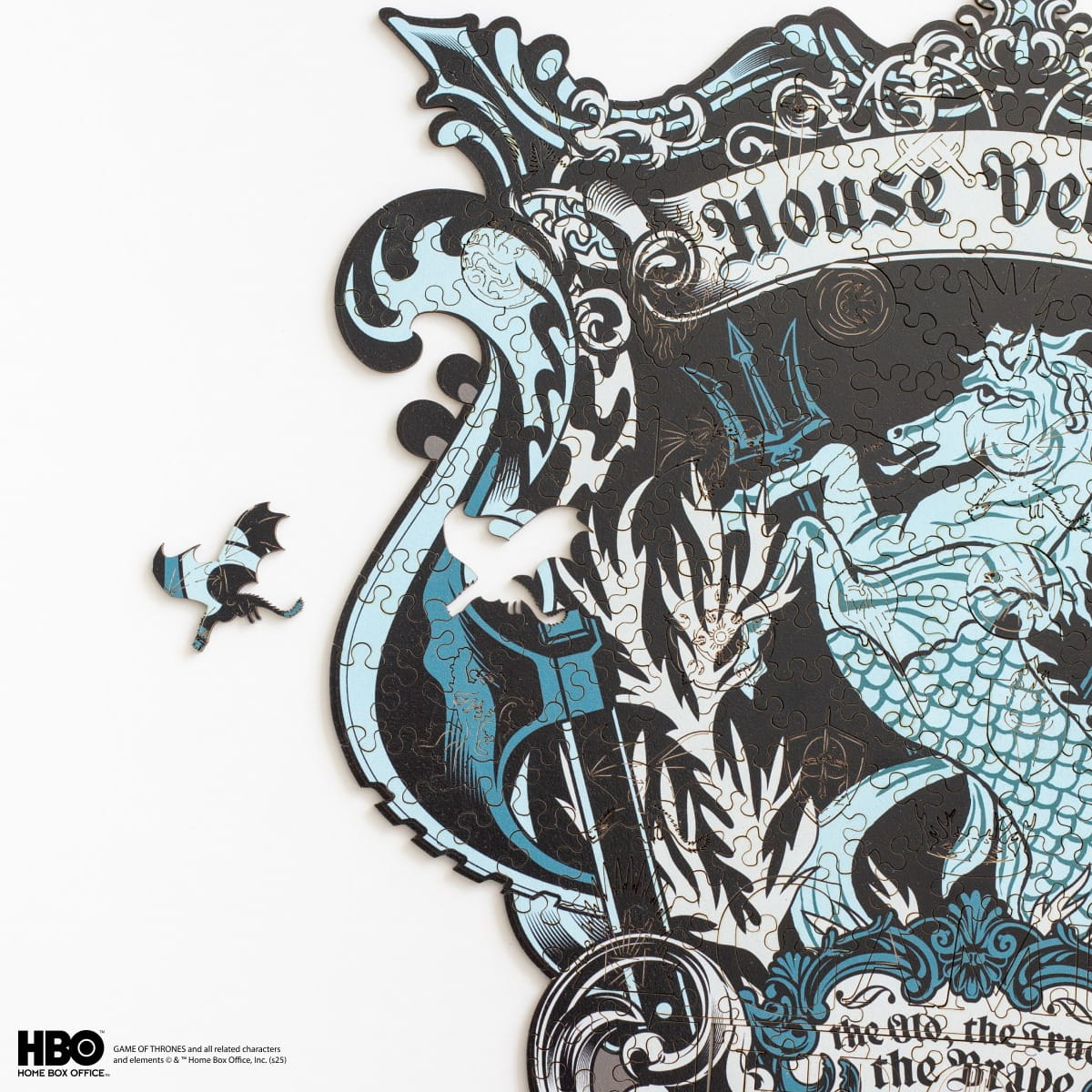 Wooden jigsaw puzzle Game of Thrones™ House Velaryon - Woods Story