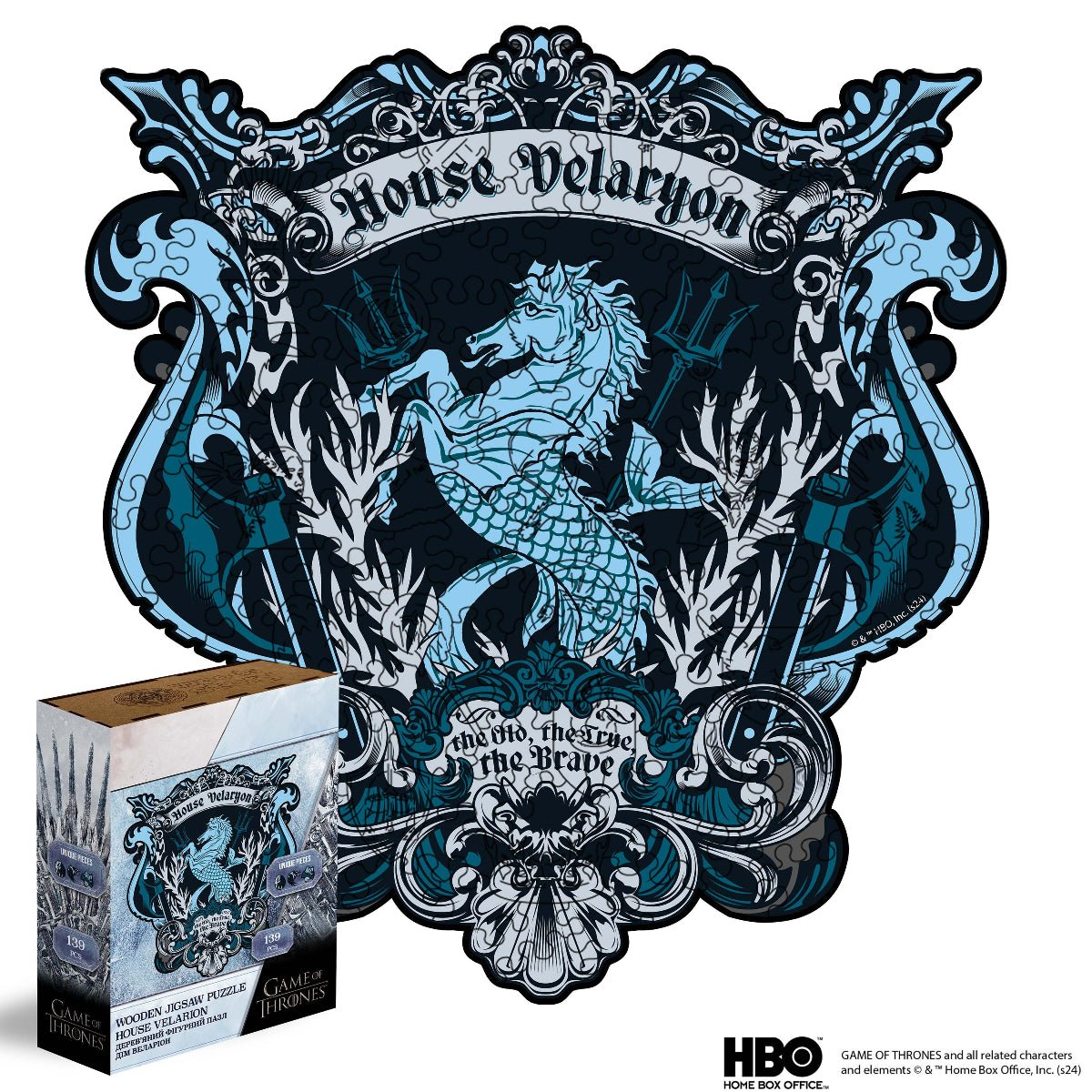 Wooden jigsaw puzzle Game of Thrones™ House Velaryon - Woods Story