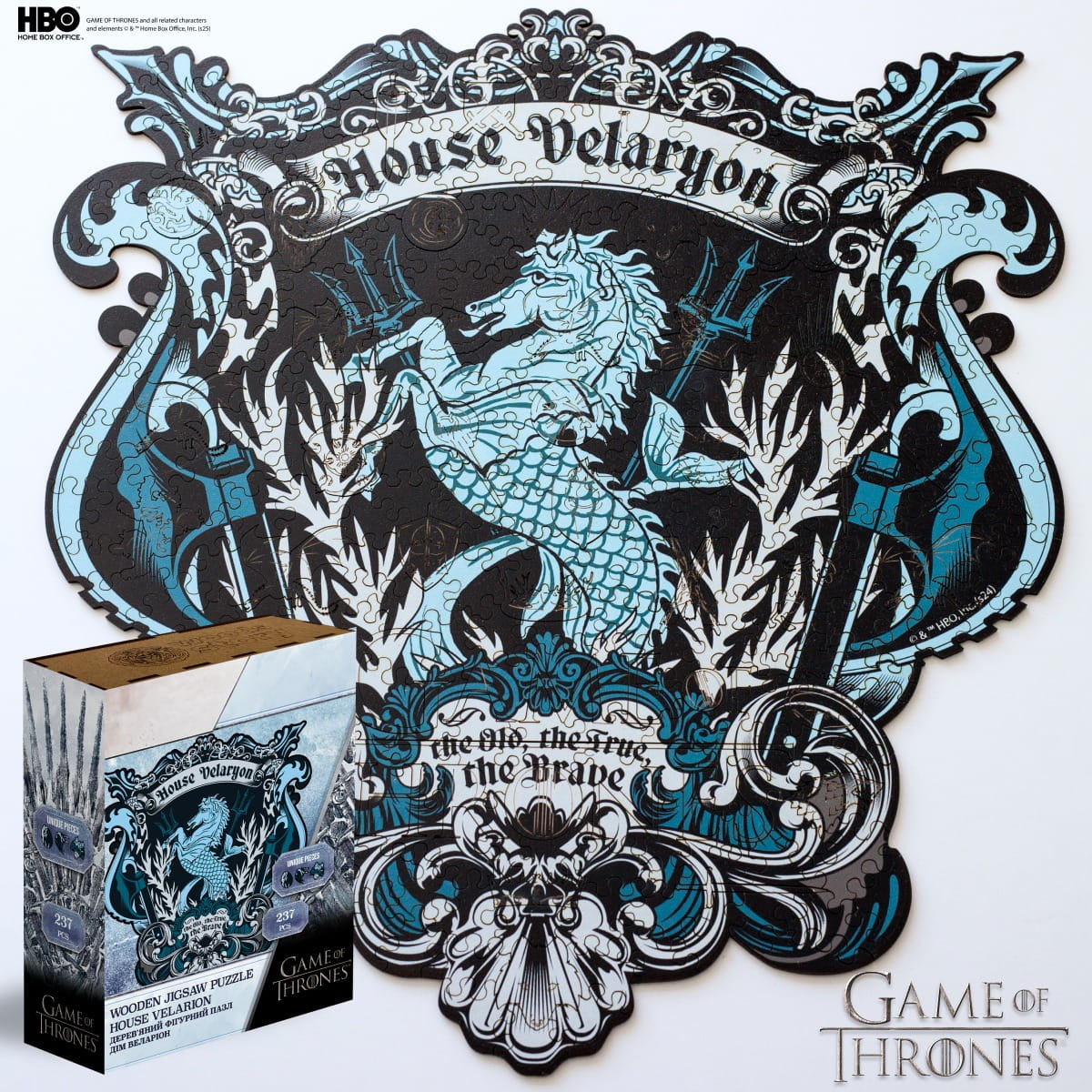 Wooden jigsaw puzzle Game of Thrones™ House Velaryon - Woods Story