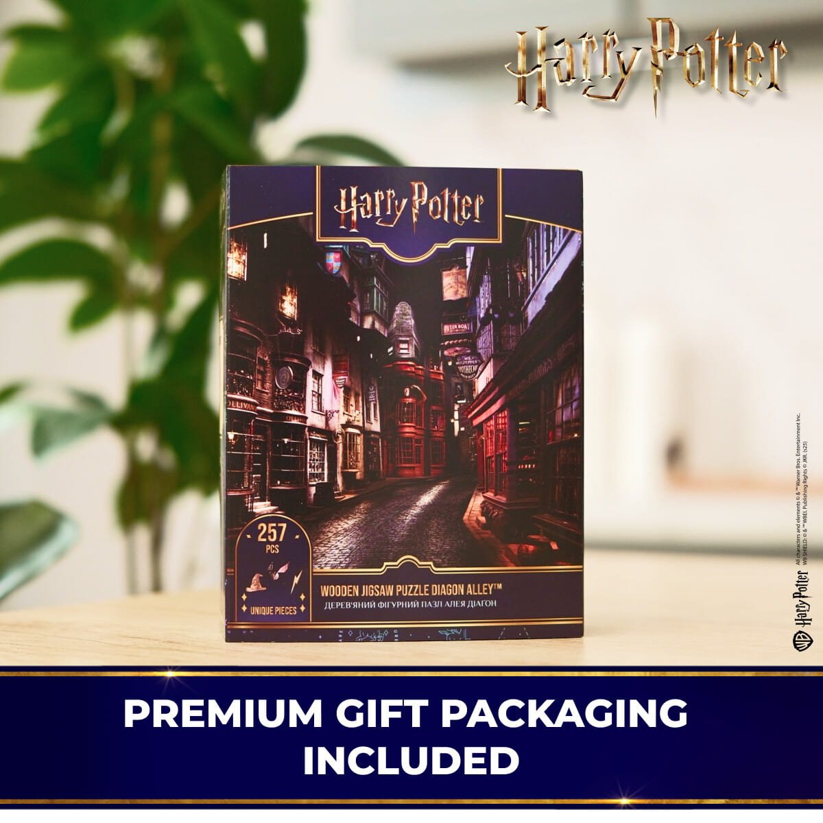 Wooden jigsaw puzzle Harry Potter Diagon Alley™ - Woods Story