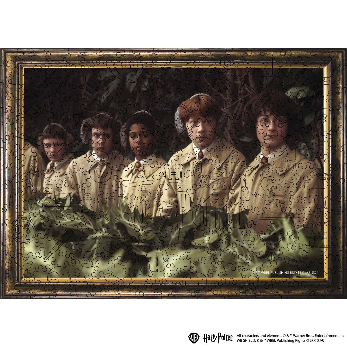 Wooden jigsaw puzzle Harry Potter™ Herbology - Woods Story