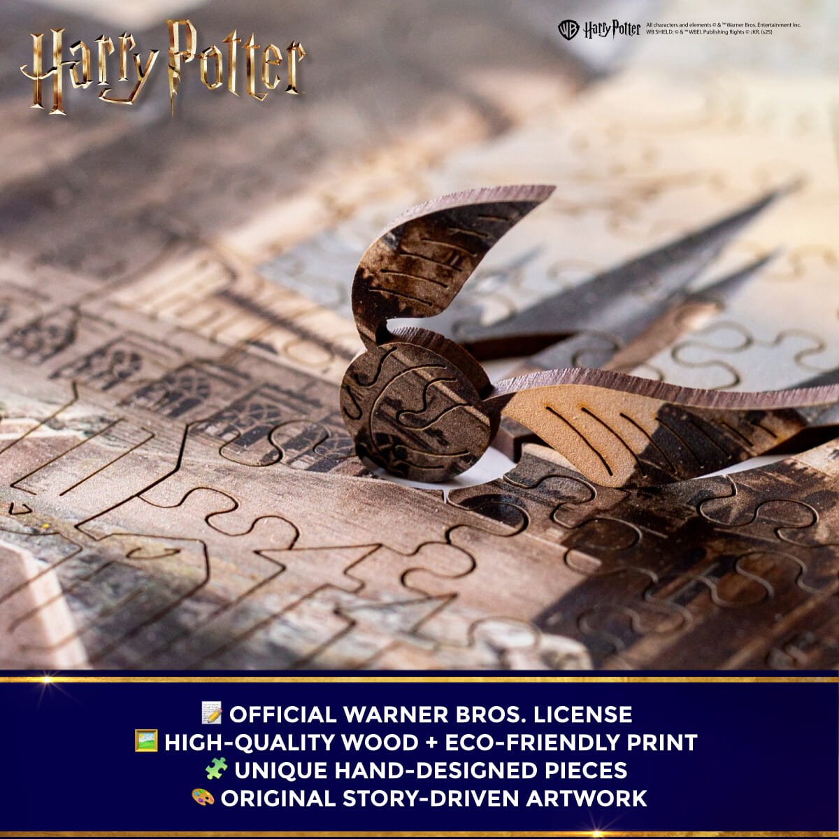 Wooden jigsaw puzzle Harry Potter Hogwarts Castle™ - Woods Story