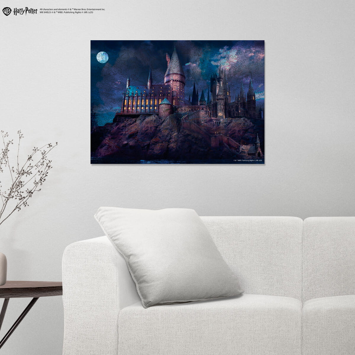 Wooden jigsaw puzzle Harry Potter Hogwarts Castle Night™ - Woods Story