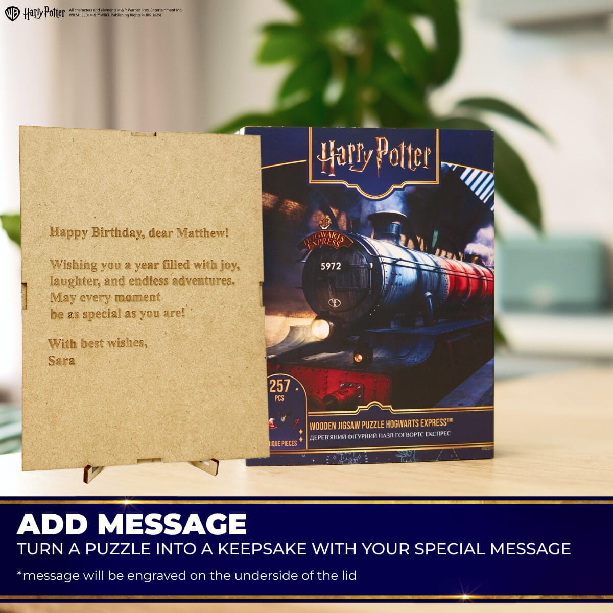 Wooden jigsaw puzzle Harry Potter Hogwarts Express™ - Woods Story