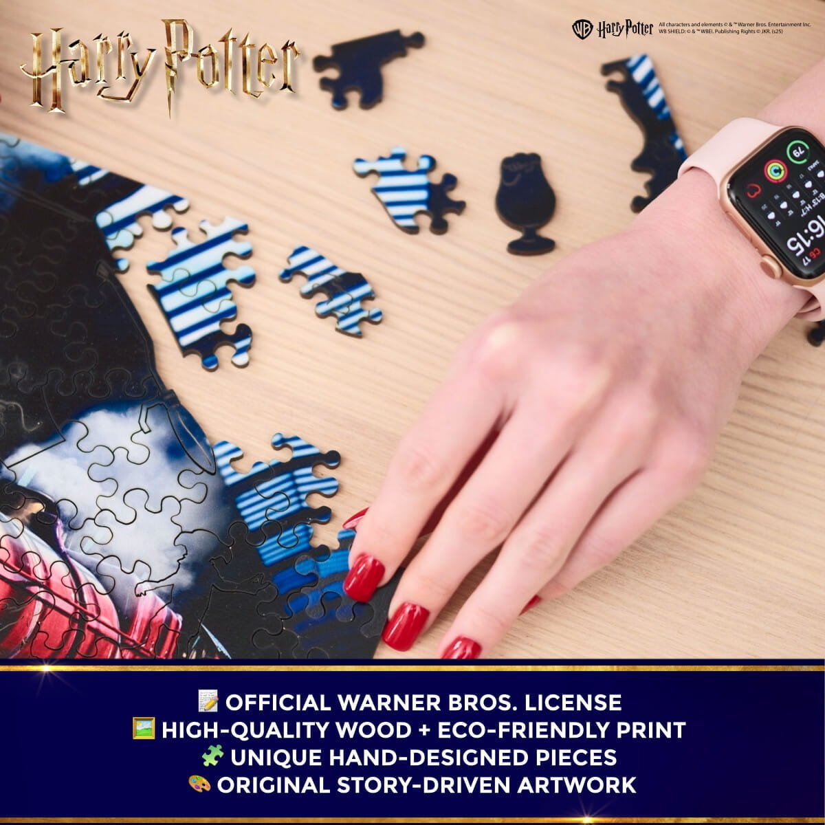 Wooden jigsaw puzzle Harry Potter Hogwarts Express™ - Woods Story