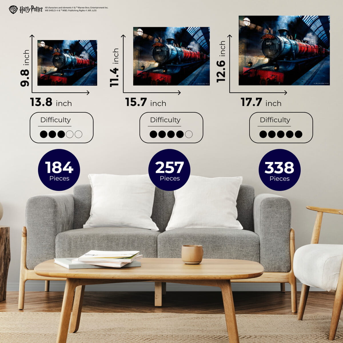 Wooden jigsaw puzzle Harry Potter Hogwarts Express™ - Woods Story