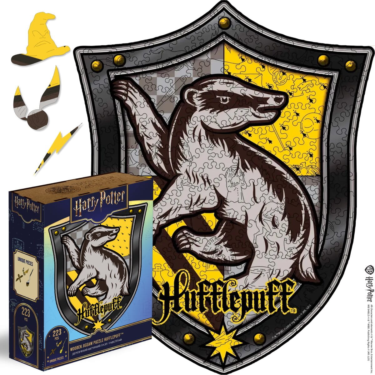 Wooden jigsaw puzzle Harry Potter Hufflepuff™ - Woods Story
