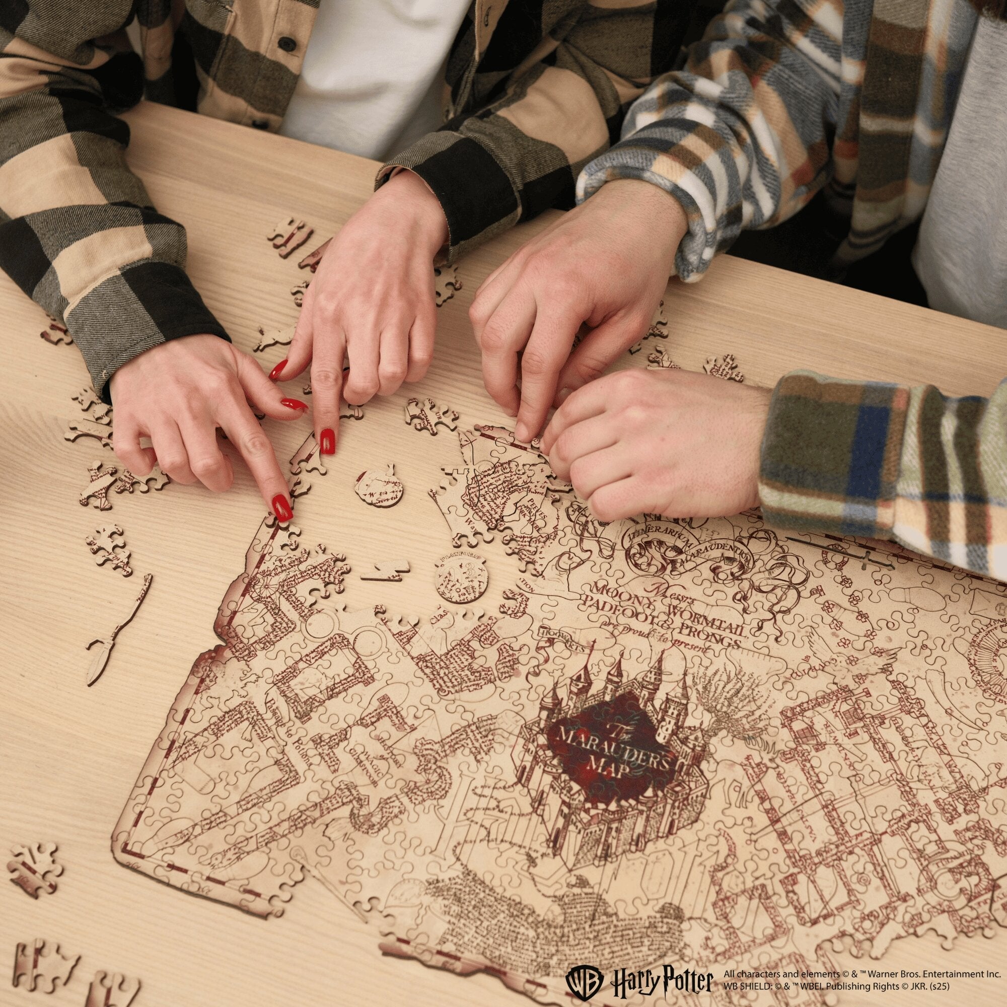 Wooden jigsaw puzzle Harry Potter™ Marauder’s Map - Woods Story