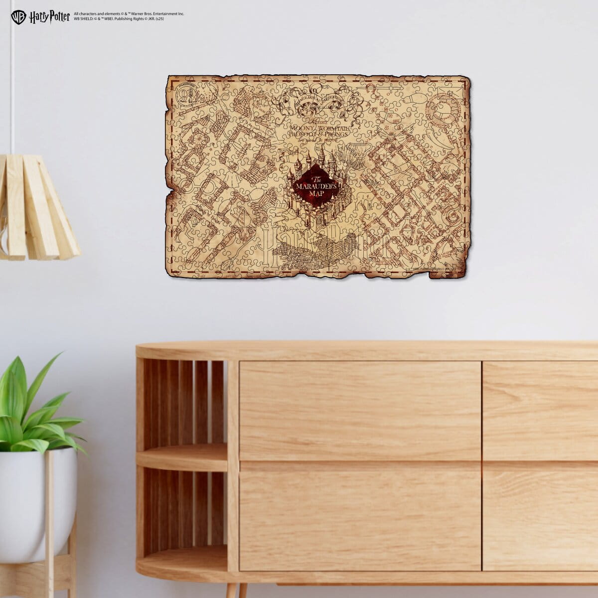 Wooden jigsaw puzzle Harry Potter™ Marauder’s Map - Woods Story