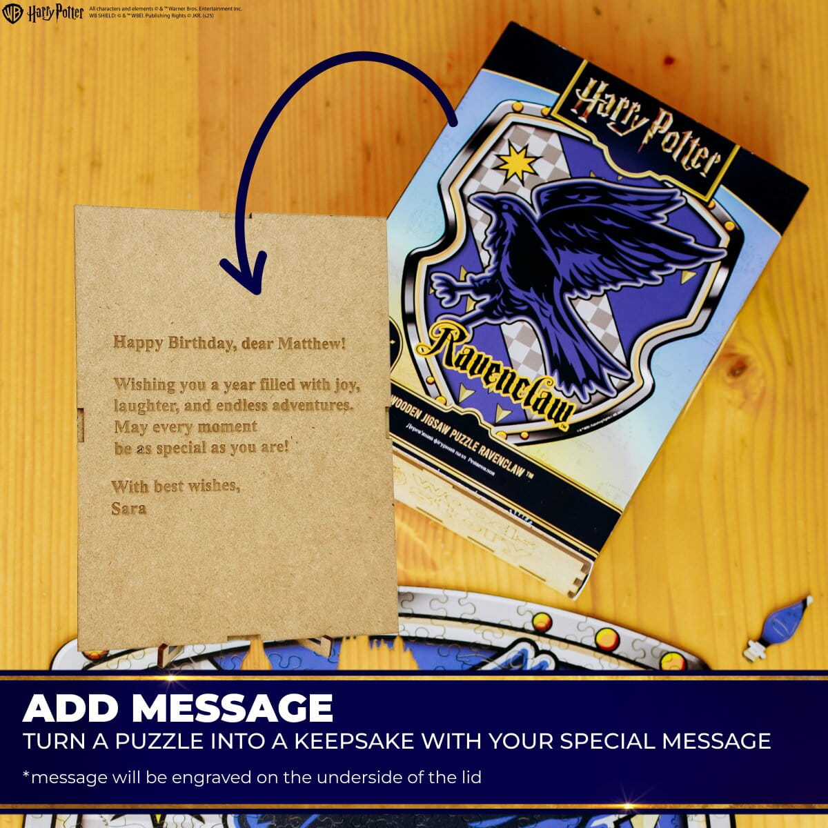 Wooden jigsaw puzzle Harry Potter Ravenclaw™ - Woods Story